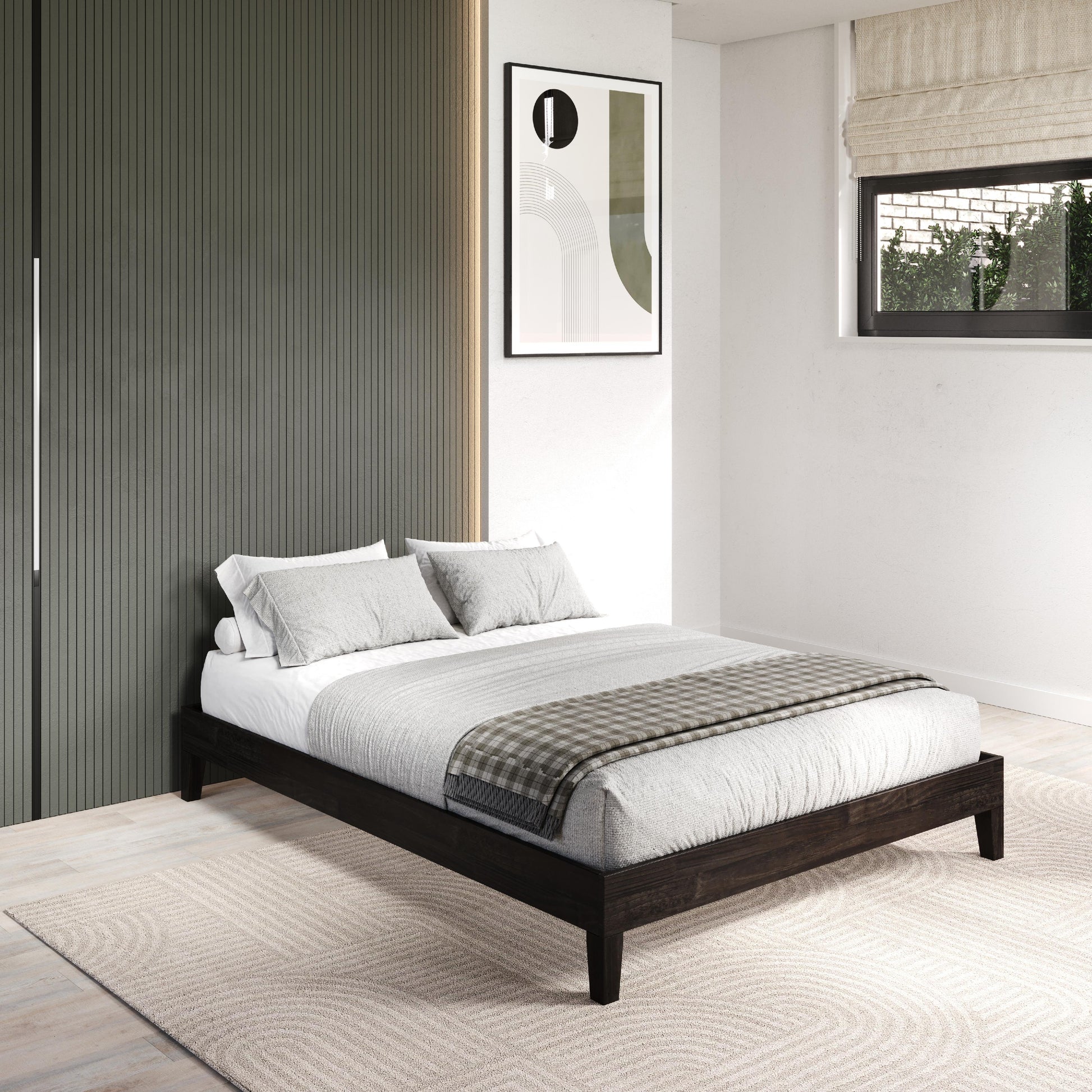  Donco Trading Company 2748-FUWL Full Platform Bed - Urban Walnut IMAGE 5