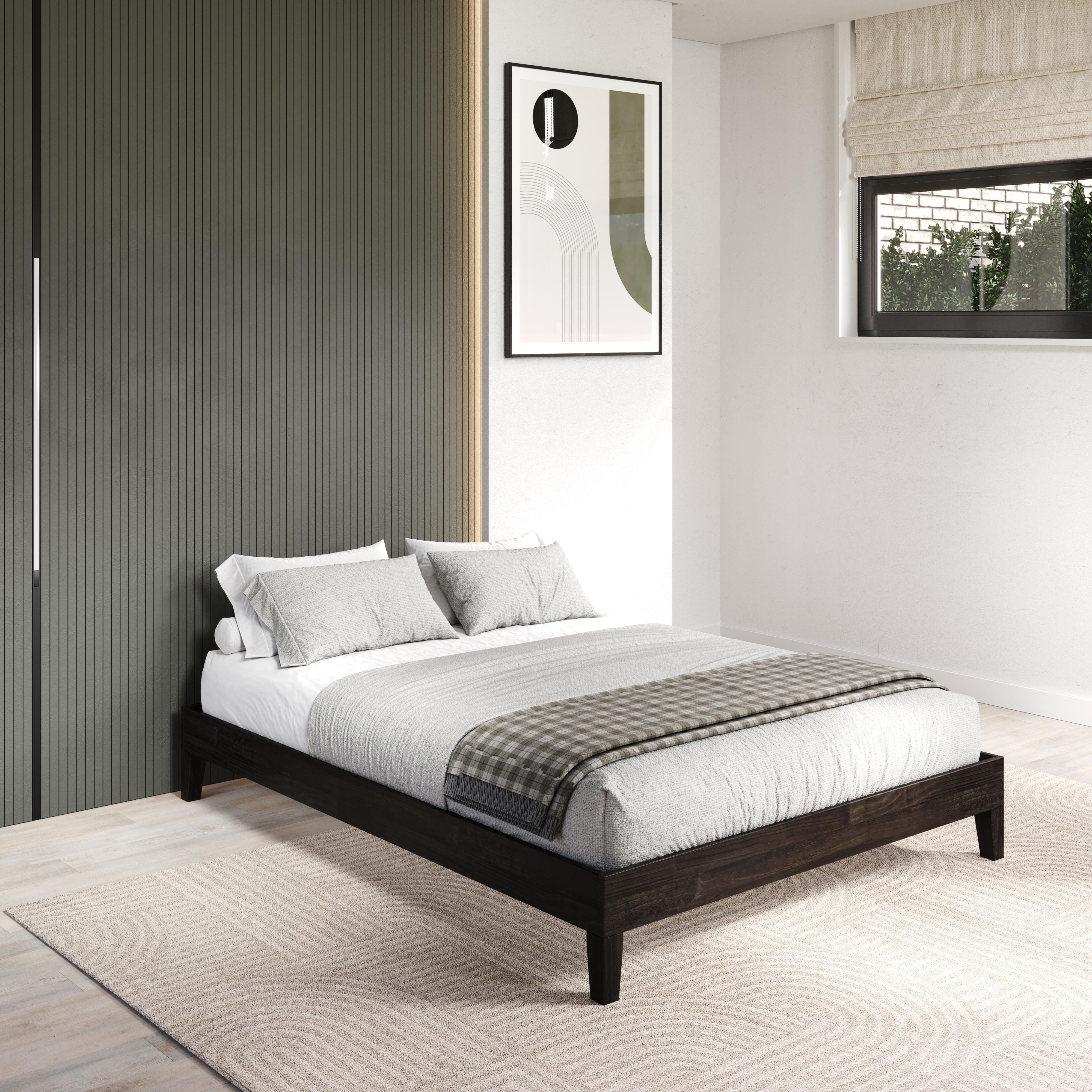  Donco Trading Company 2748-KUWL King Platform Bed - Urban Walnut IMAGE 3