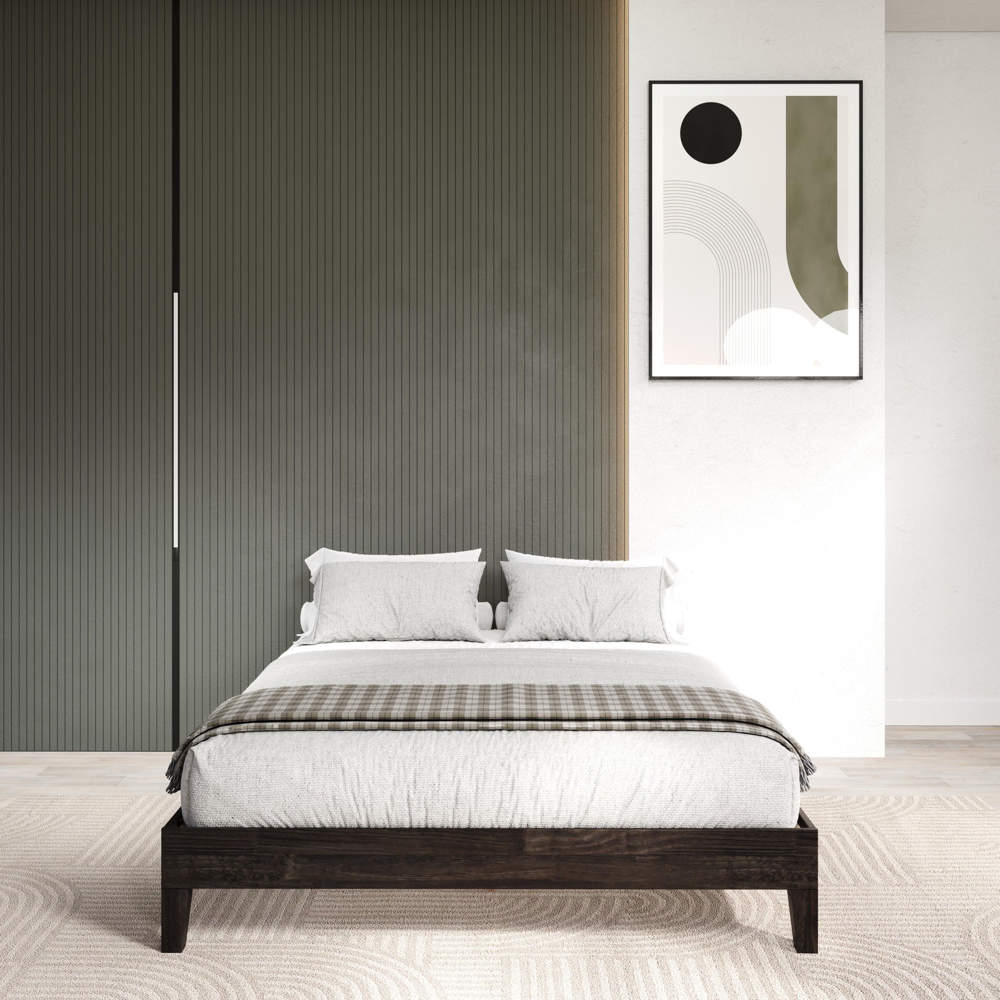  Donco Trading Company 2748-QUWL Queen Platform Bed - Urban Walnut IMAGE 2