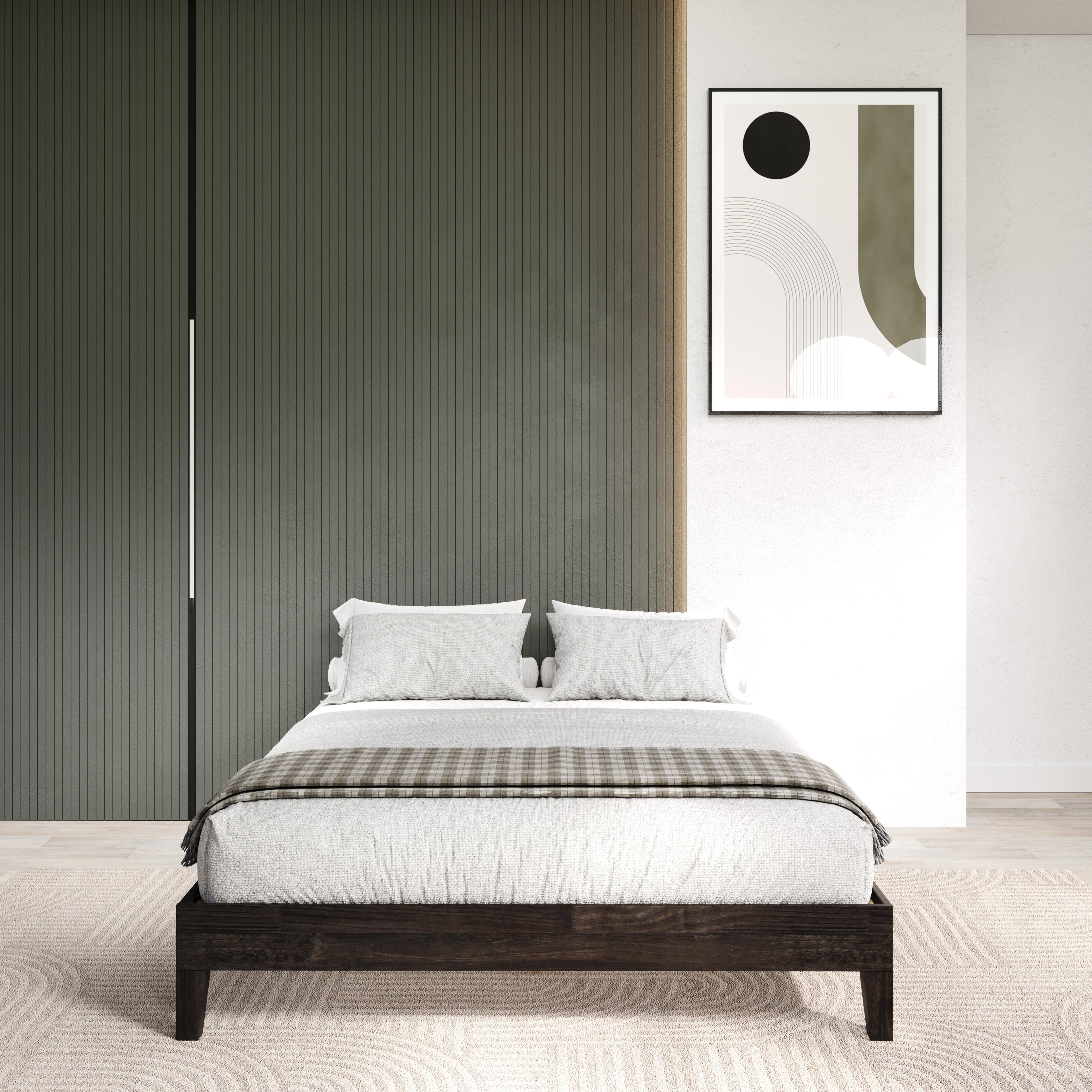  Donco Trading Company 2748-QUWL Queen Platform Bed - Urban Walnut IMAGE 2