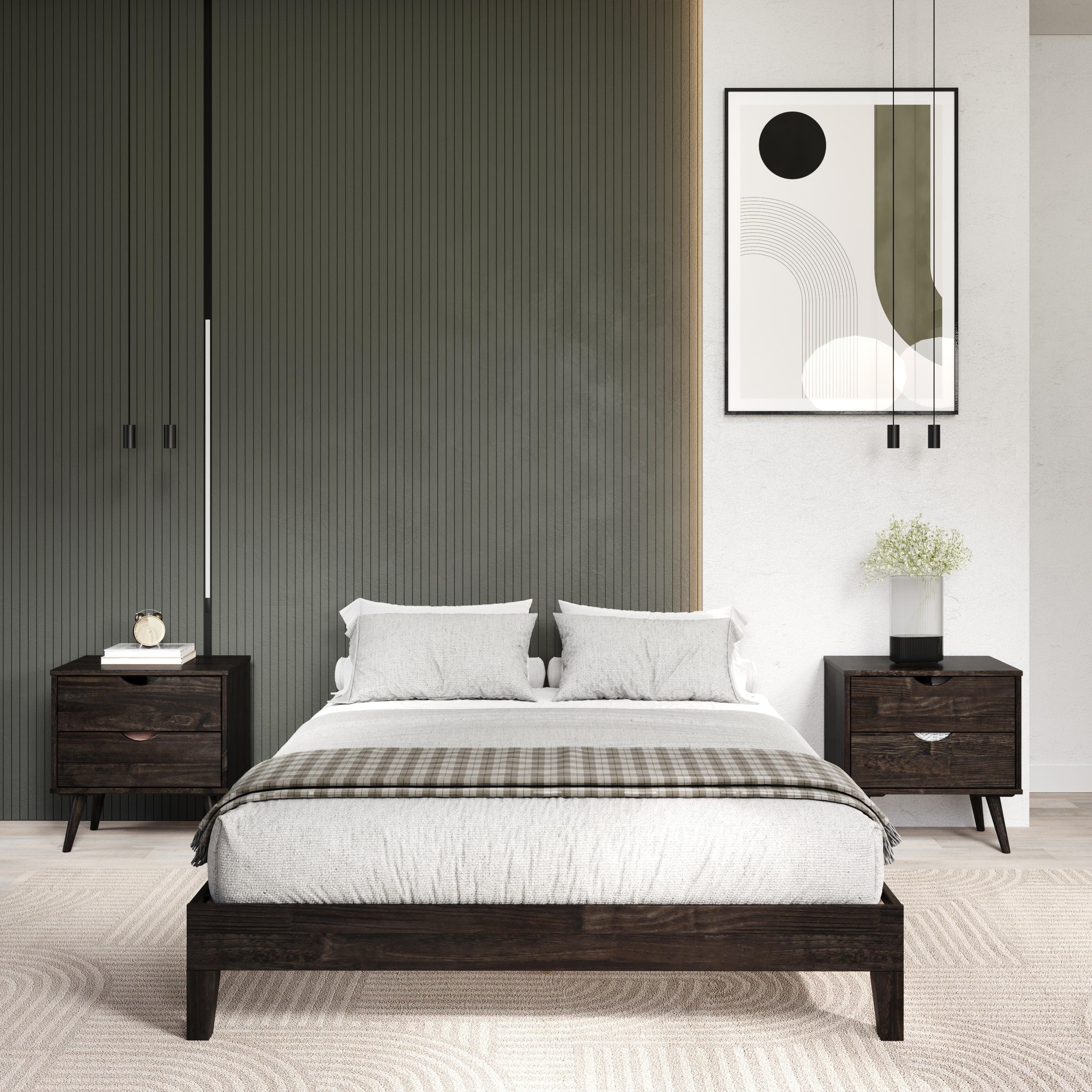  Donco Trading Company 2748-QUWL Queen Platform Bed - Urban Walnut IMAGE 4