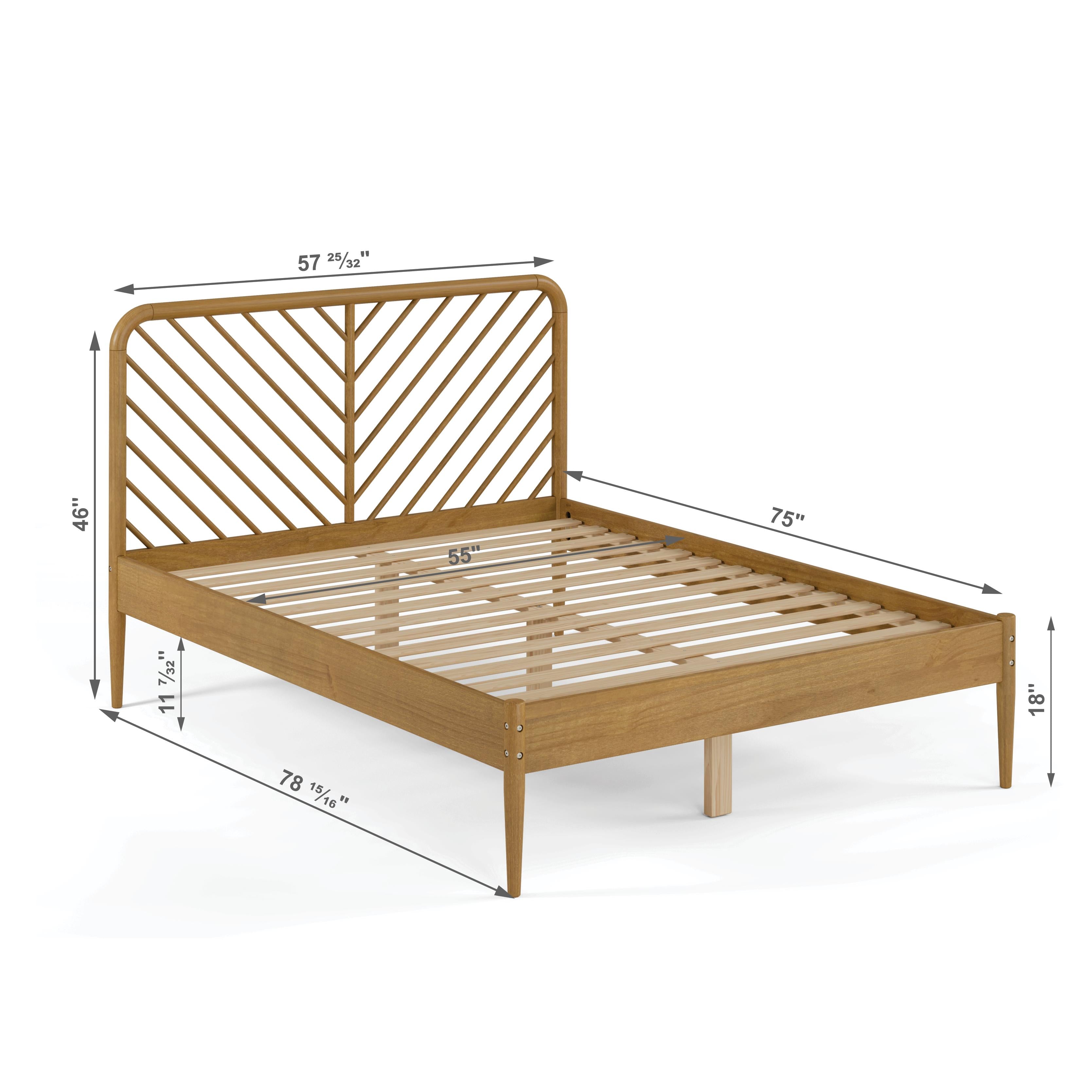  Donco Trading Company 2757-FUO Full Platform Bed - Urban Oak IMAGE 2