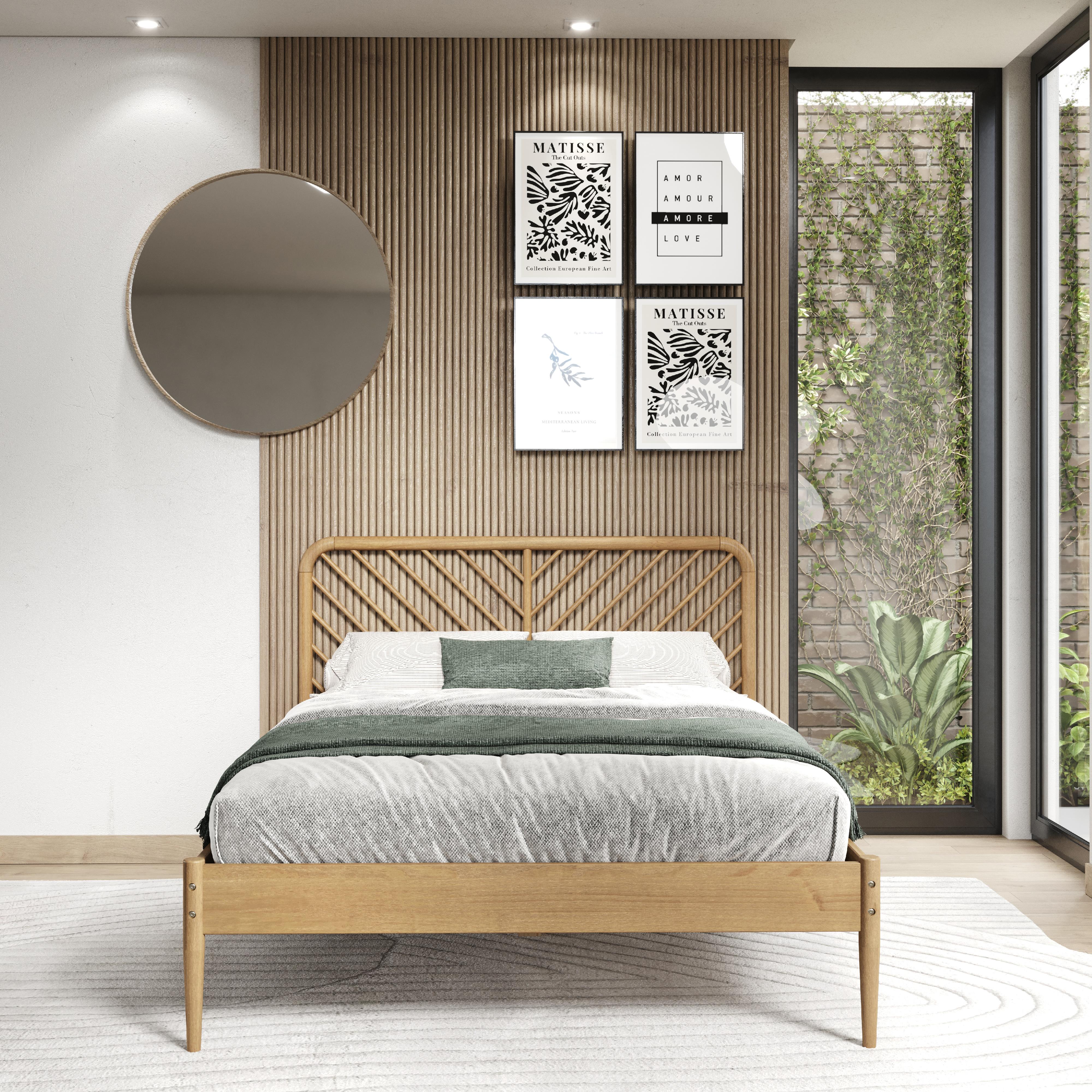  Donco Trading Company 2757-QUO Queen Platform Bed - Urban Oak IMAGE 5