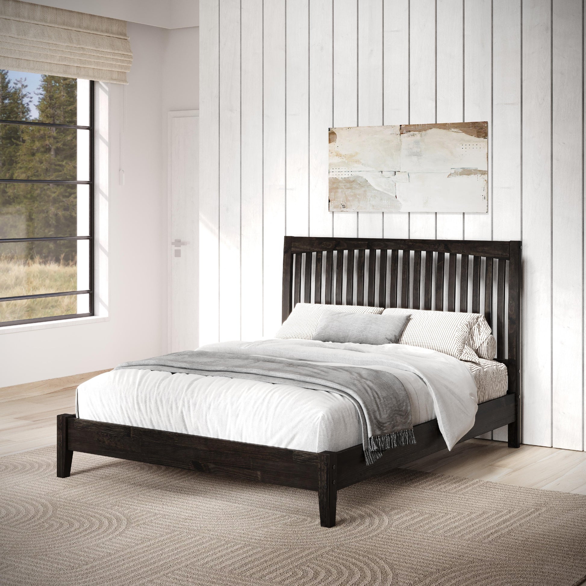  Donco Trading Company 2760-QUWL Queen Platform Bed - Urban Walnut IMAGE 5