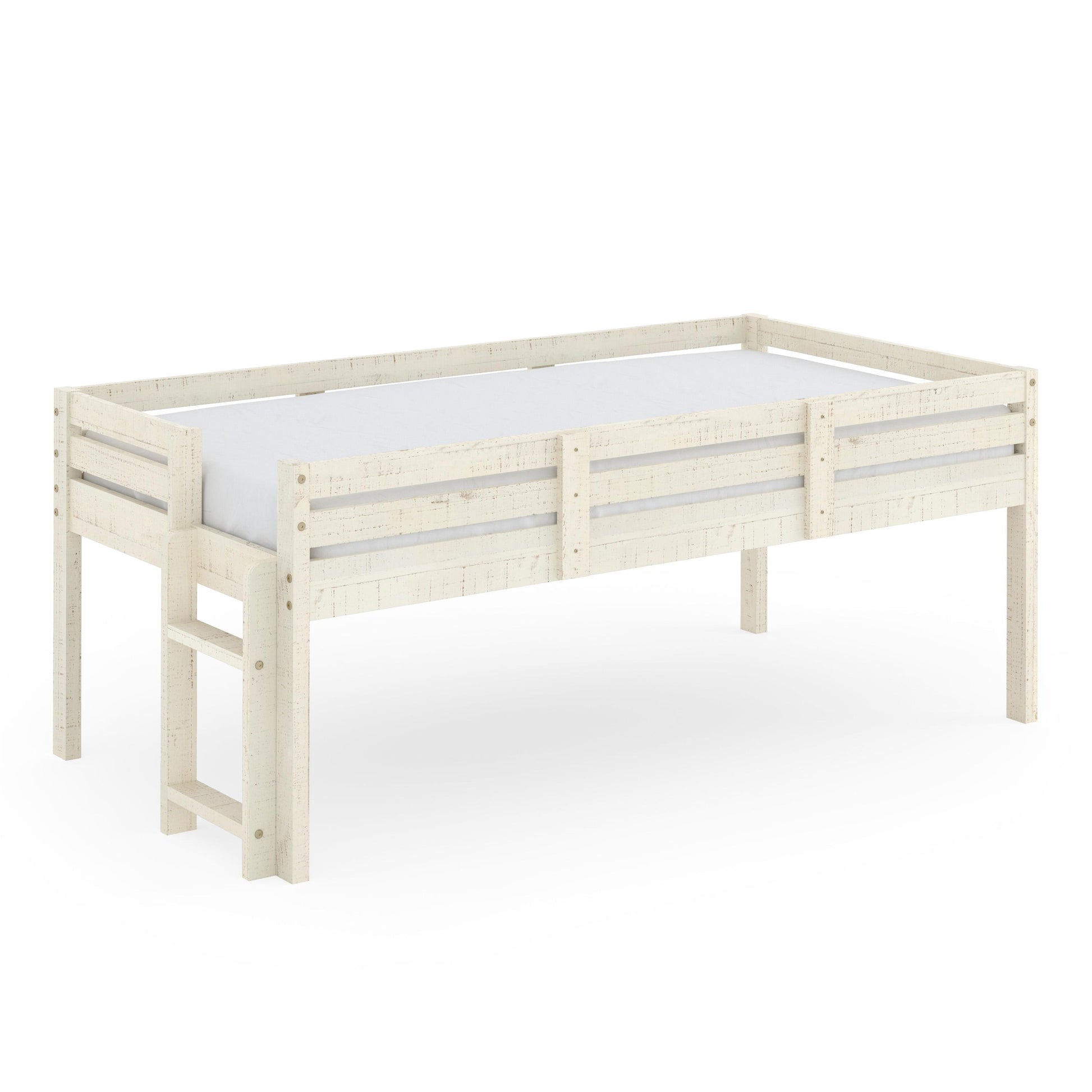  Donco Trading Company 2800-TRS Twin Low Loft Bed - Rustic Sand IMAGE 3