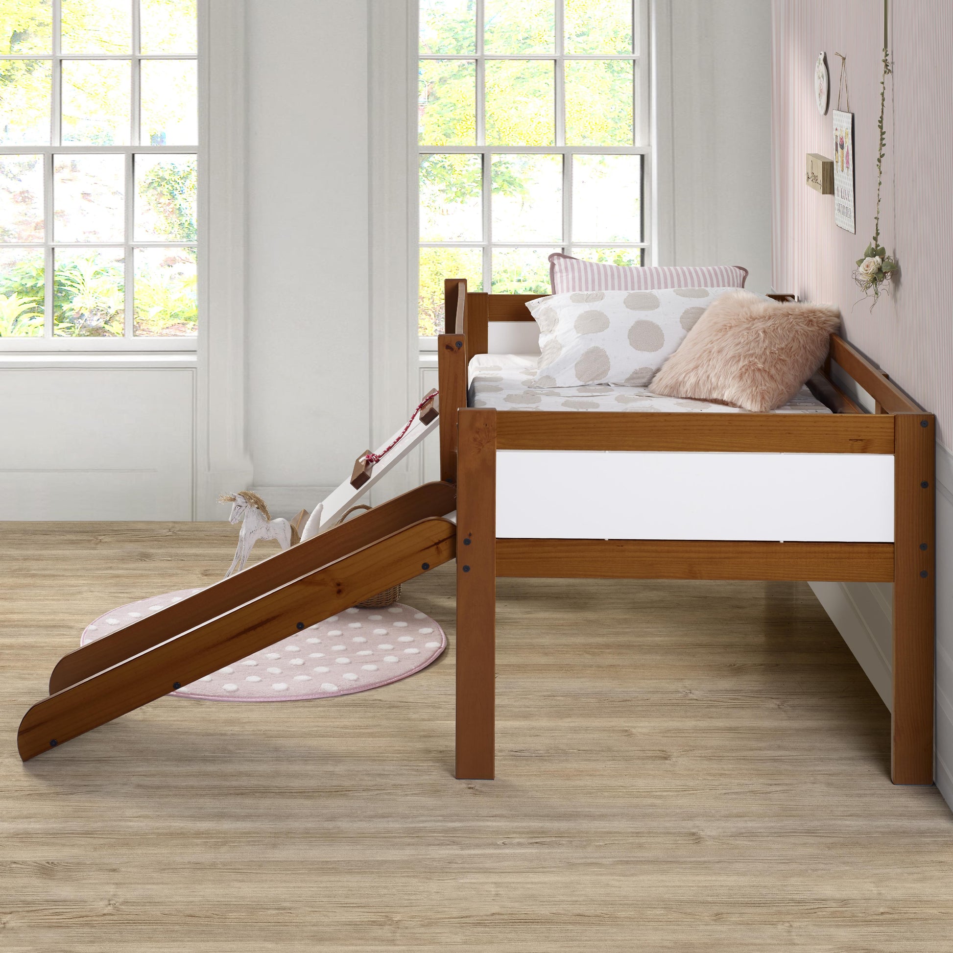  Donco Trading Company Art & Play 3005-TLE Novelty Twin Junior Low Loft Bed - Dark Espresso IMAGE 4