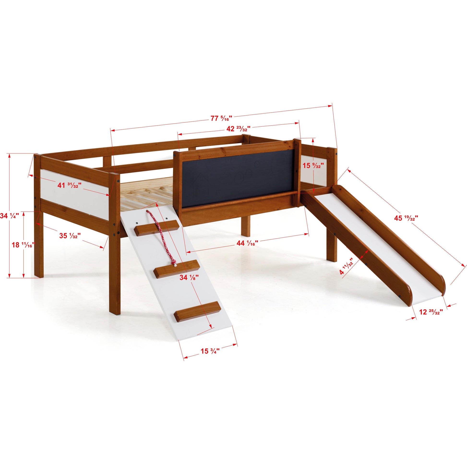 Donco Trading Company Art & Play 3005-TLE Novelty Twin Junior Low Loft Bed - Dark Espresso IMAGE 9