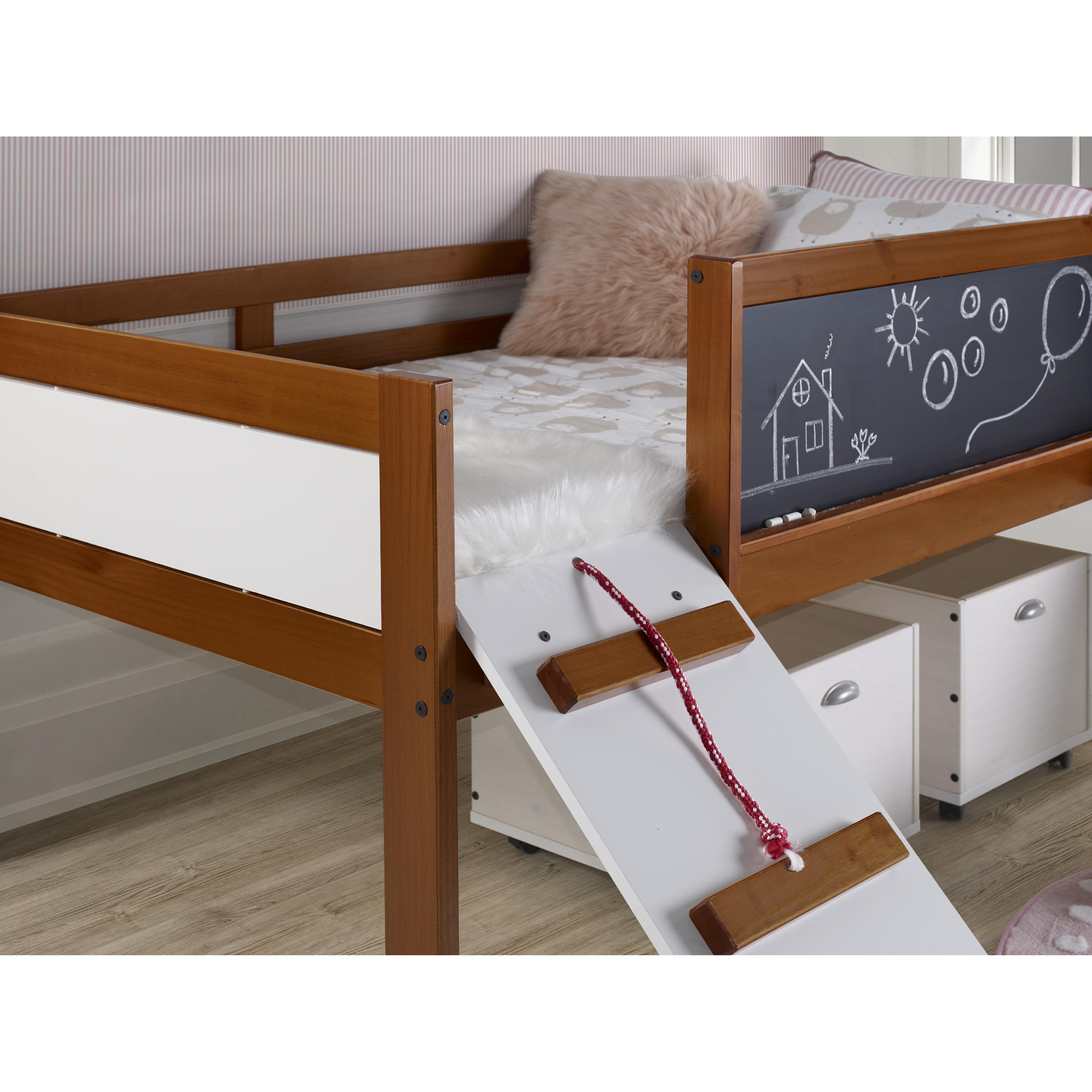  Donco Trading Company Art & Play 3005-TLE_3005C-TLWWDG Novelty Twin Junior Low Loft Bed with Toy Boxes - Dark Espresso IMAGE 4
