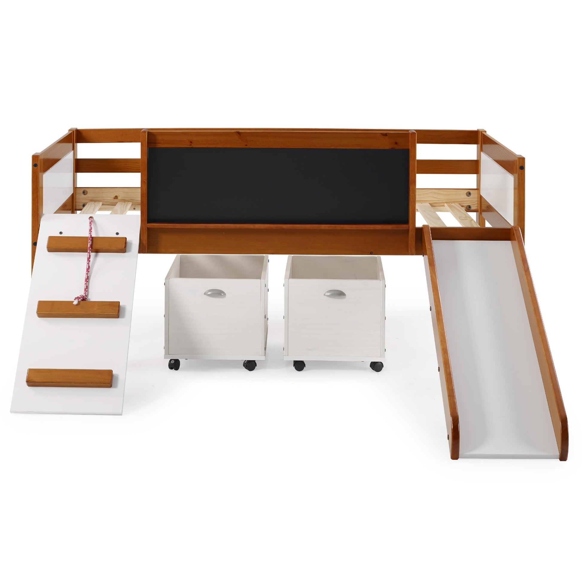  Donco Trading Company Art & Play 3005-TLE_3005C-TLWWDG Novelty Twin Junior Low Loft Bed with Toy Boxes - Dark Espresso IMAGE 6