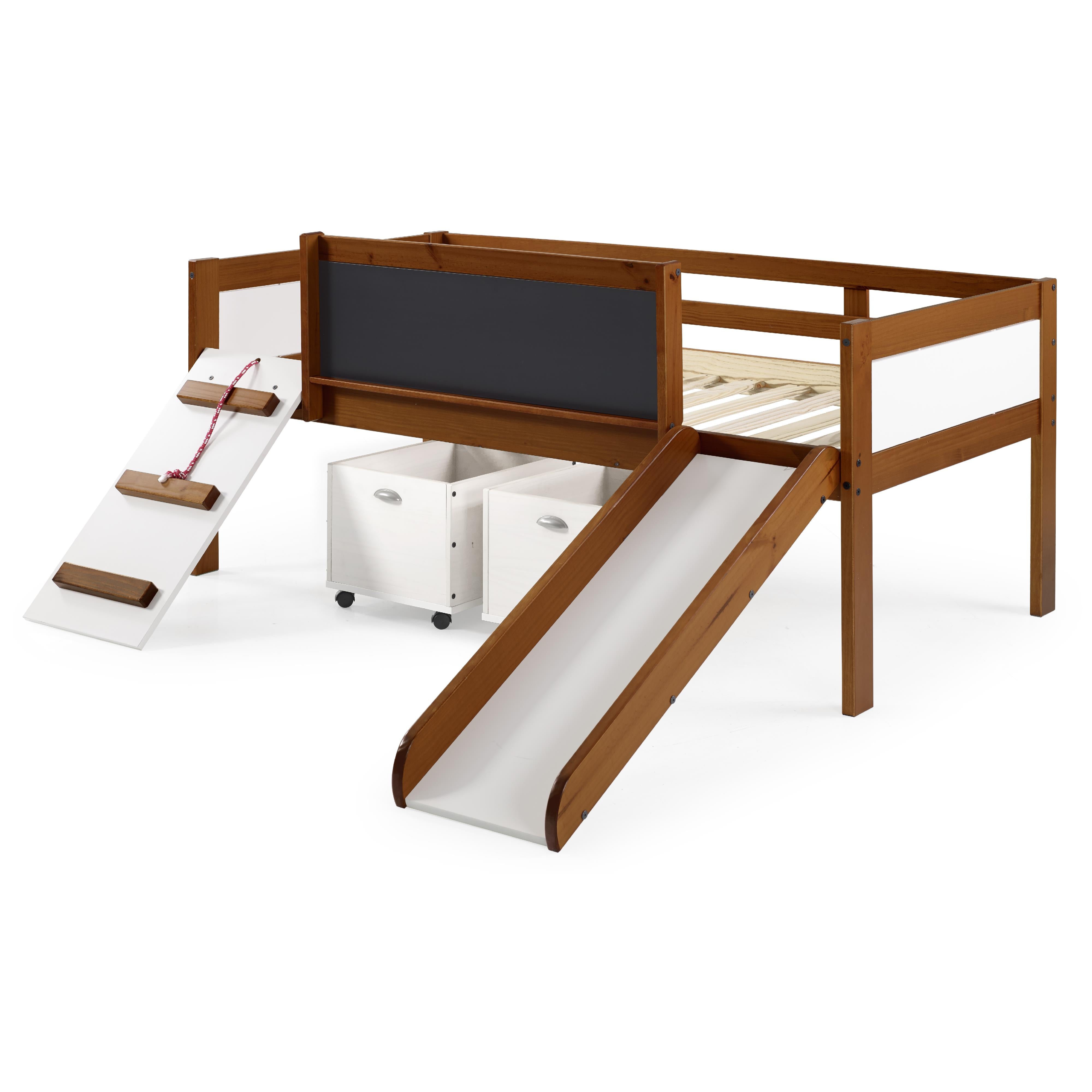  Donco Trading Company Art & Play 3005-TLE_3005C-TLWWDG Novelty Twin Junior Low Loft Bed with Toy Boxes - Dark Espresso IMAGE 7