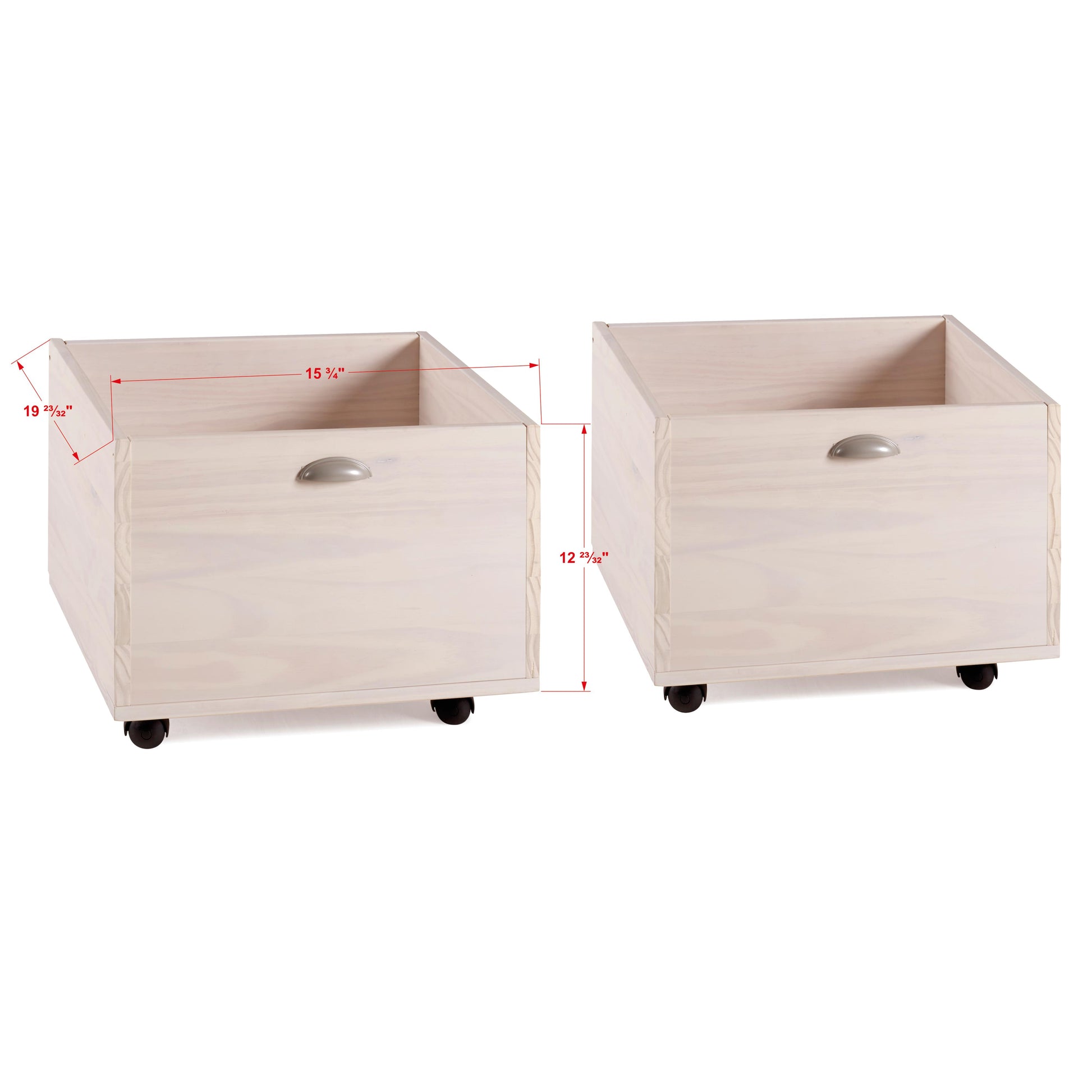  Donco Trading Company Art & Play 3005C-TLWWDG Dual Junior Toy Boxes - Merlot IMAGE 2
