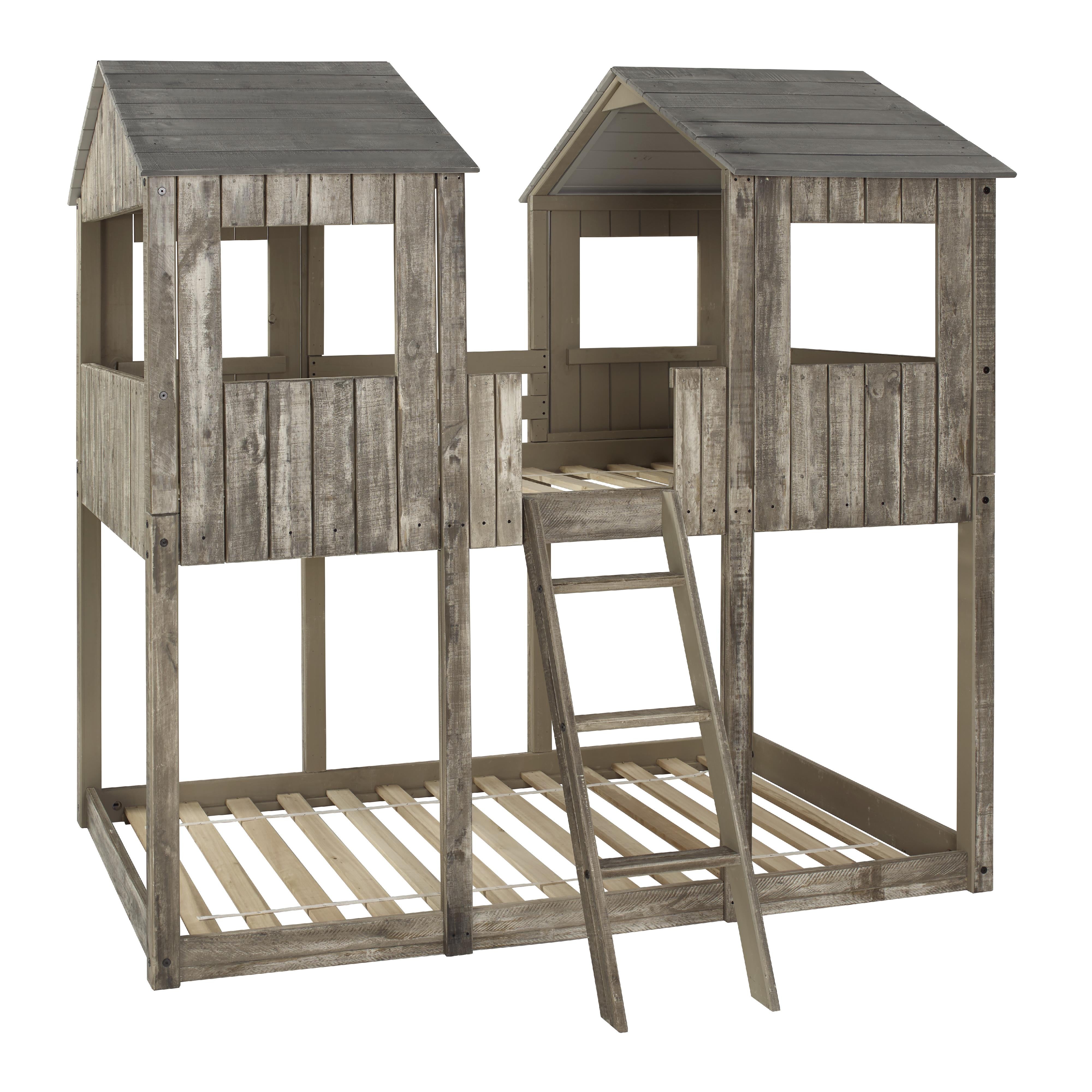  Donco Trading Company Tower 3225-TTRDW Twin over Twin Bunkbed - Rustic Driftwood IMAGE 5
