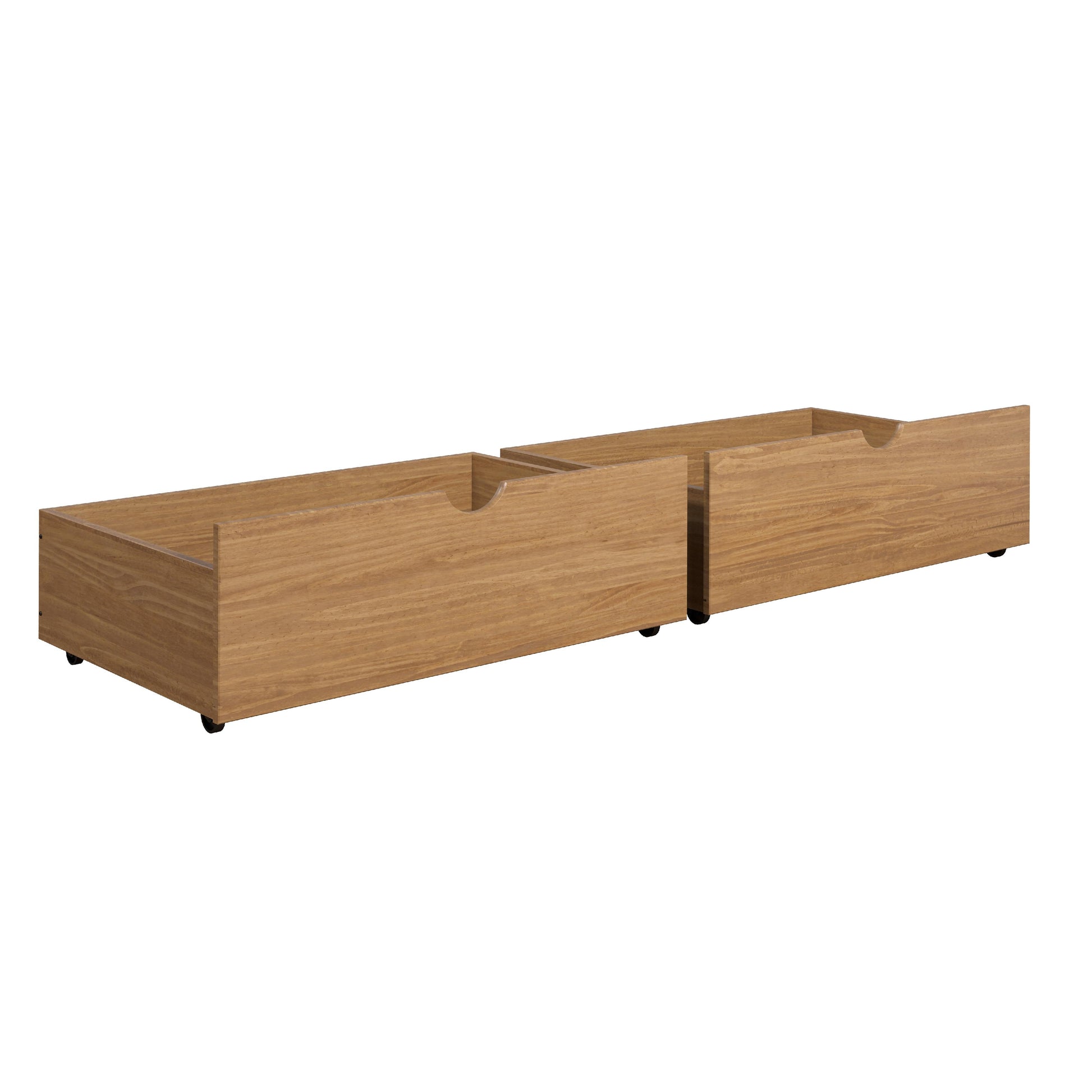  Donco Trading Company 505-UO Dual Underbed Drawers - Urban Oak IMAGE 1