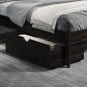  Donco Trading Company 505-UWL Dual Underbed Drawers - Urban Walnut IMAGE 1
