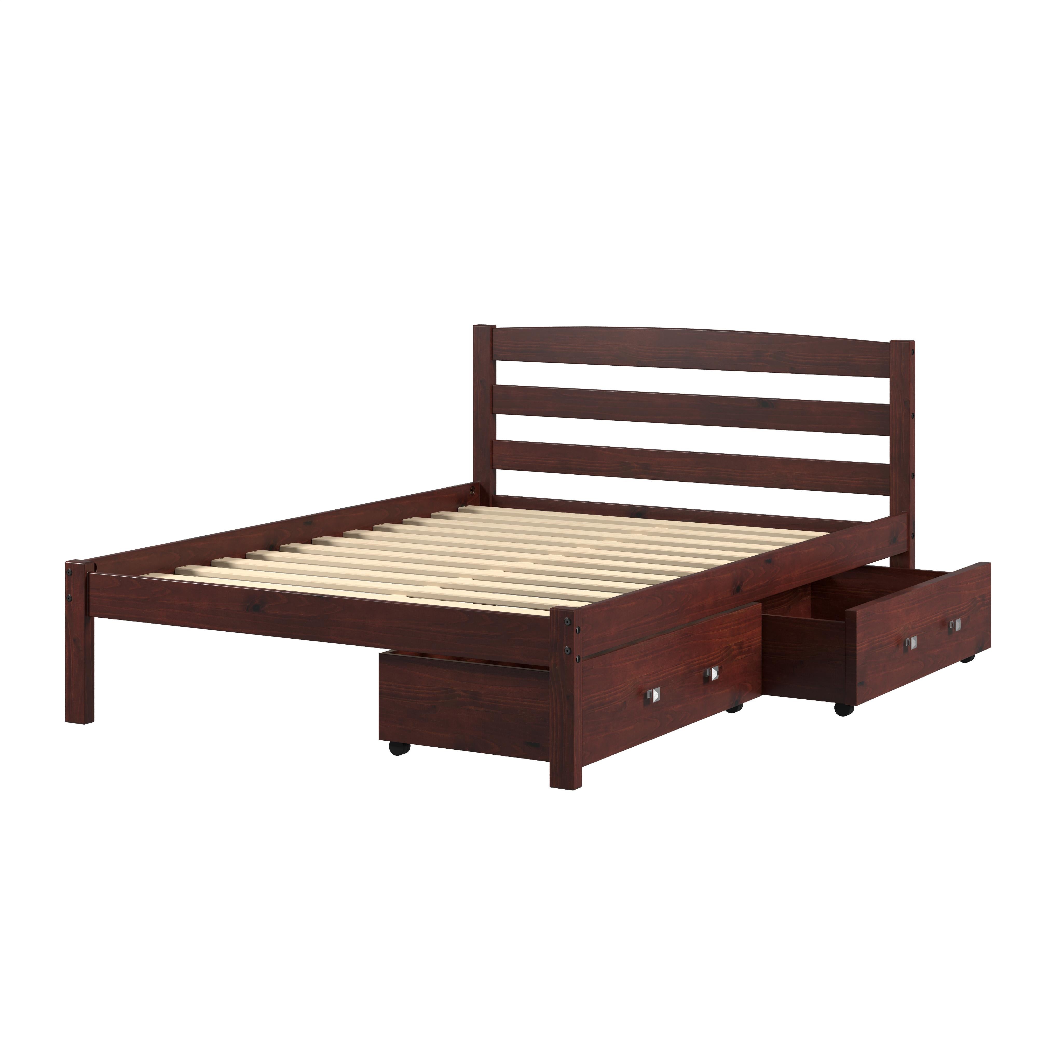  Donco Trading Company Econo Scandinavian 575-FCP_505-CP Full Bed with Drawers - Dark Cappuccino IMAGE 3