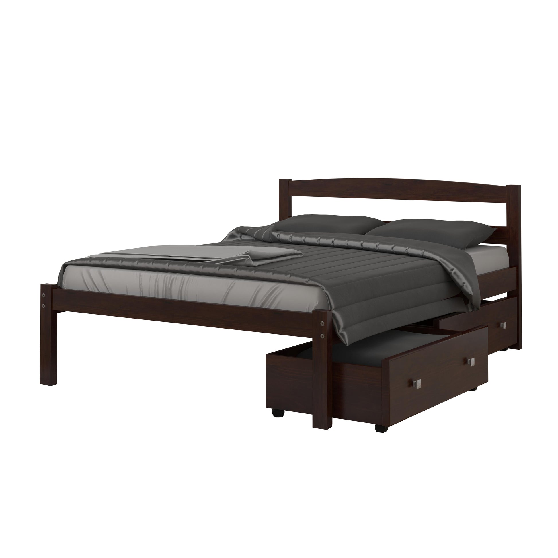  Donco Trading Company Econo Scandinavian 575-FCP_505-CP Full Bed with Drawers - Dark Cappuccino IMAGE 4