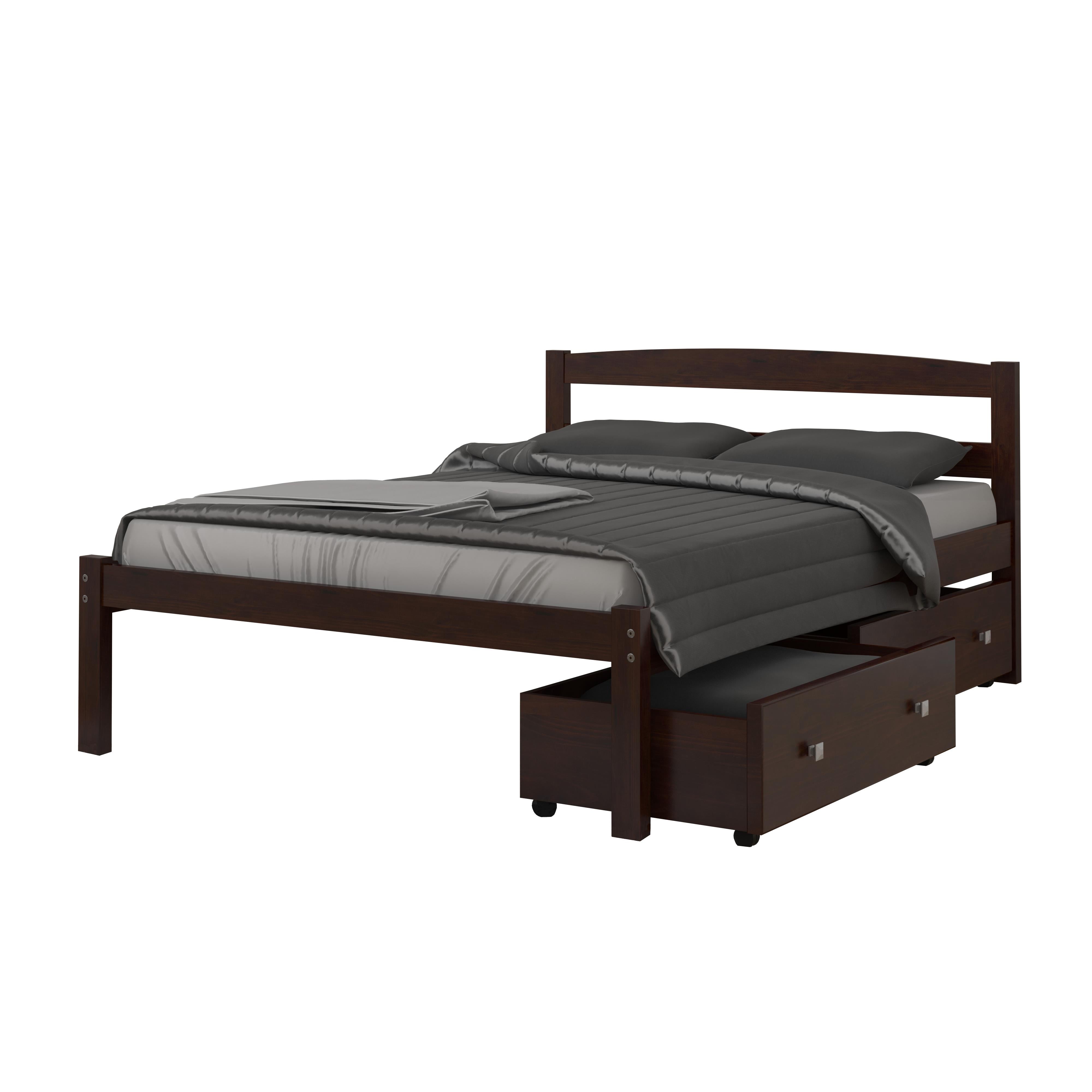 Donco Trading Company Econo Scandinavian 575-FCP_505-CP Full Bed with Drawers - Dark Cappuccino IMAGE 4