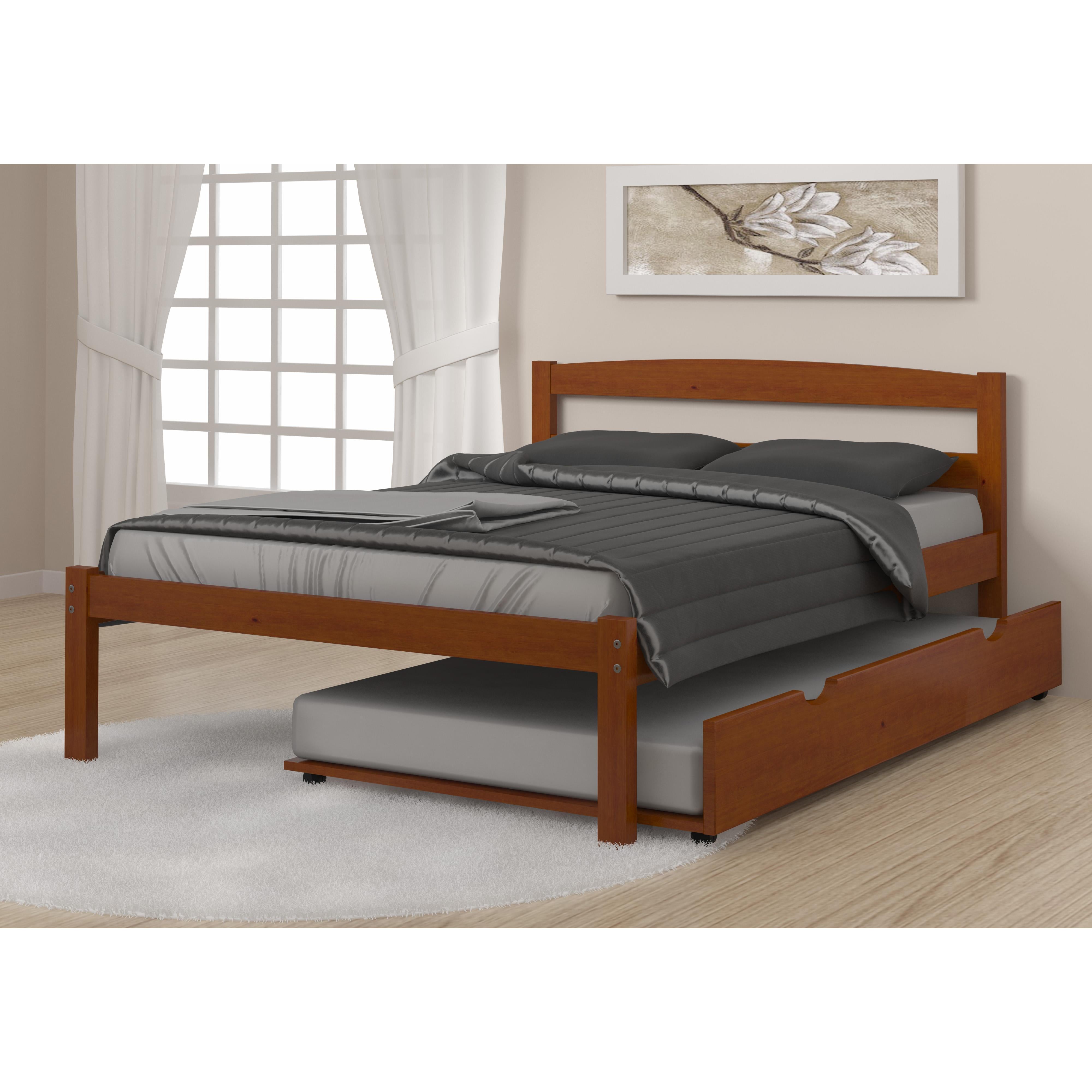  Donco Trading Company Econo Scandinavian 575-FE_503-E Full Bed with Twin Trundle - Light Espresso IMAGE 1