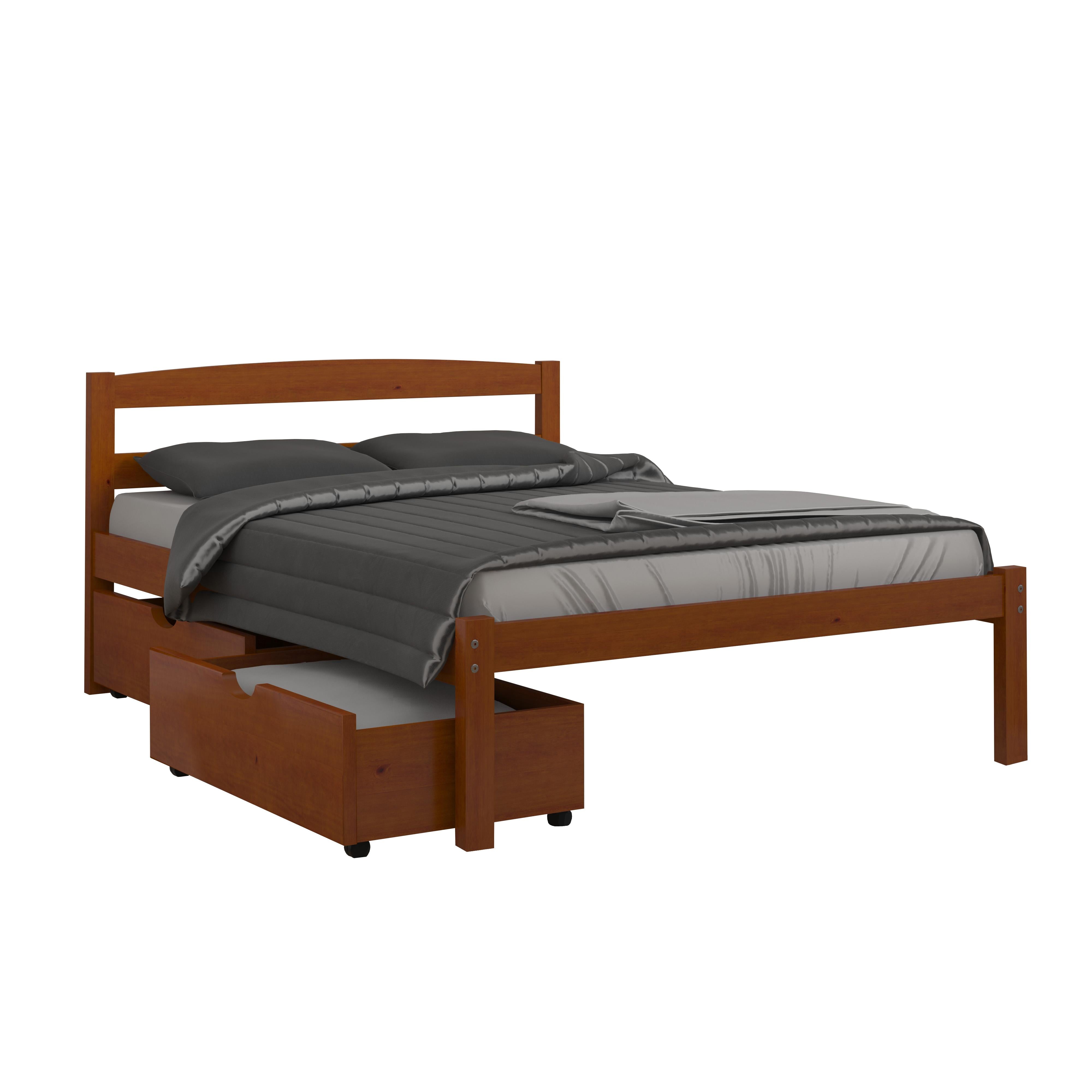  Donco Trading Company Econo Scandinavian 575-FE_505-E Full Bed with Drawers - Light Espresso IMAGE 3