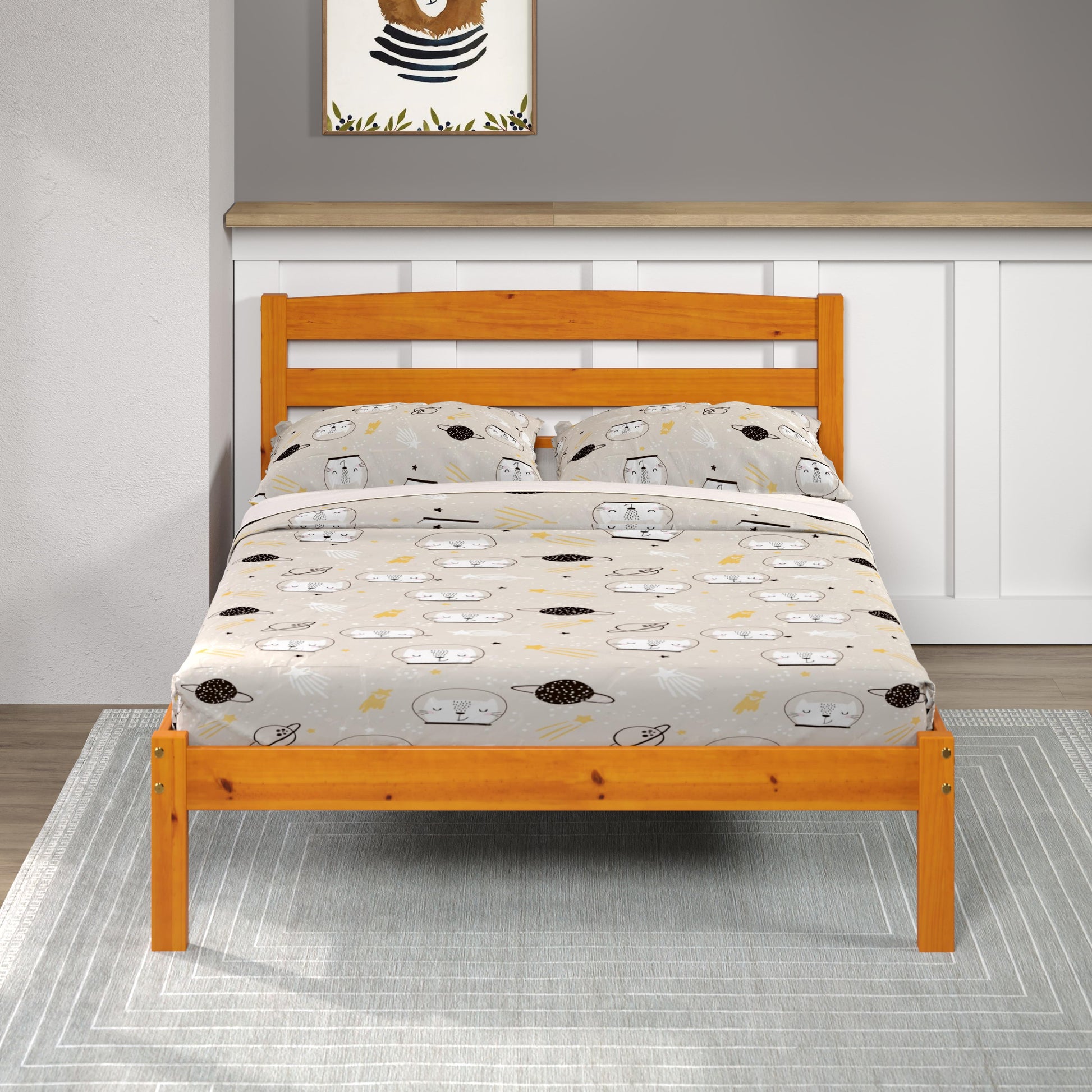  Donco Trading Company Econo Scandinavian 575-FH Full Bed - Honey IMAGE 4