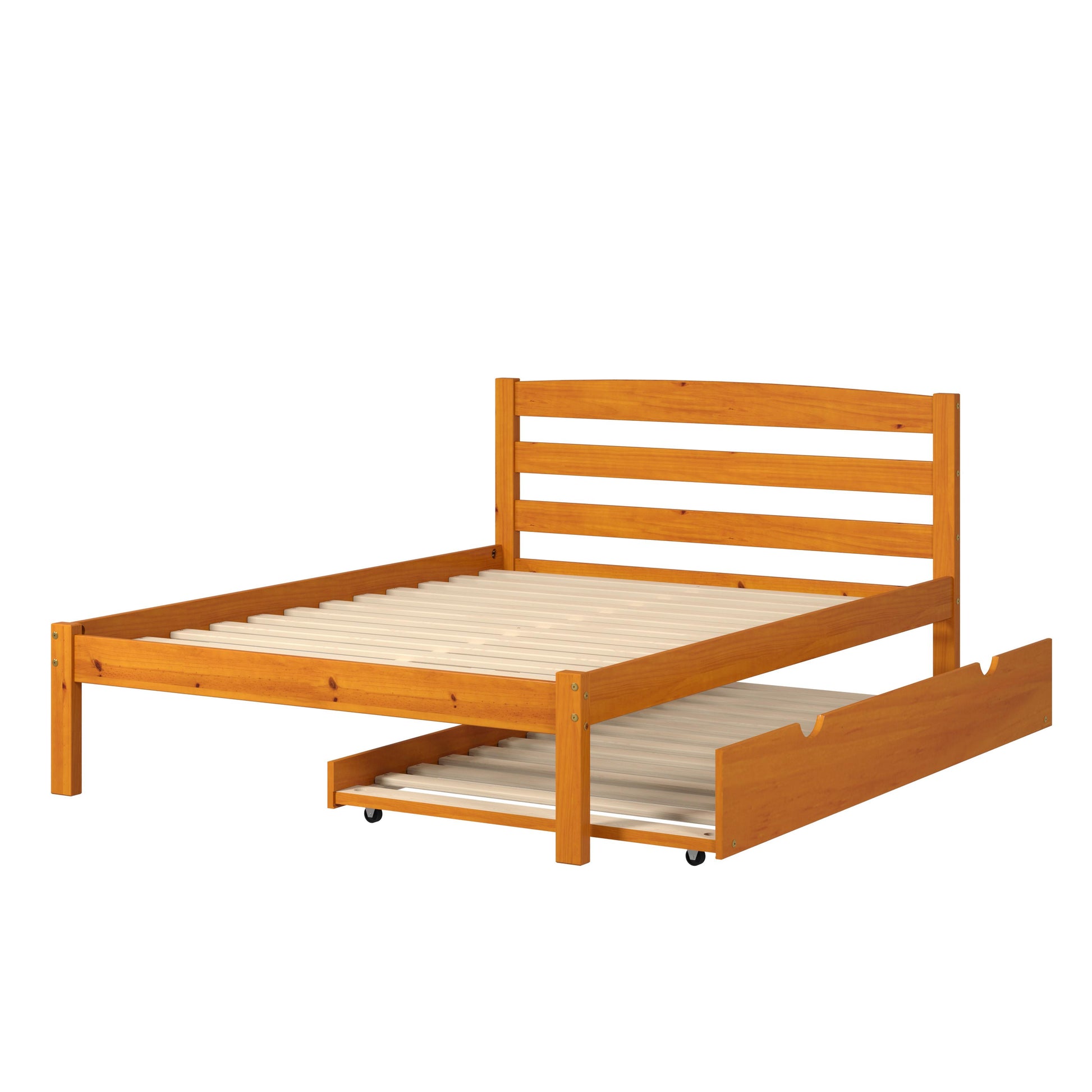  Donco Trading Company Econo Scandinavian 575-FH_503-H Full Bed with Twin Trundle - Honey IMAGE 3