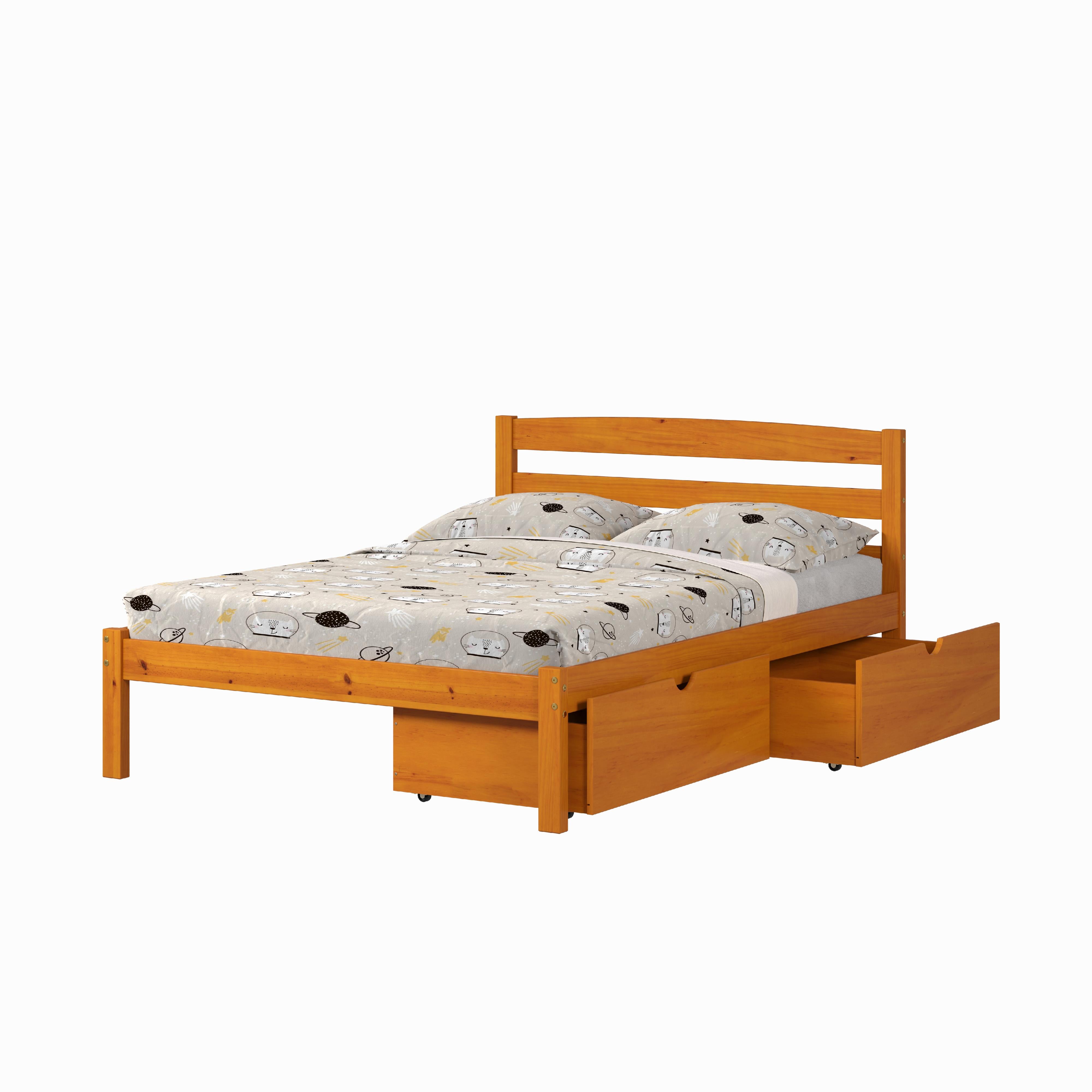  Donco Trading Company Econo Scandinavian 575-FH_505-H Full Bed with Drawers - Honey IMAGE 4