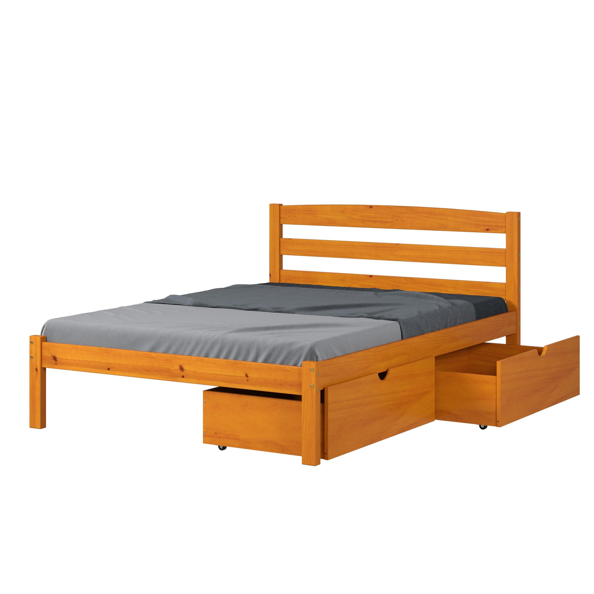  Donco Trading Company Econo Scandinavian 575-FH_505-H Full Bed with Drawers - Honey IMAGE 5