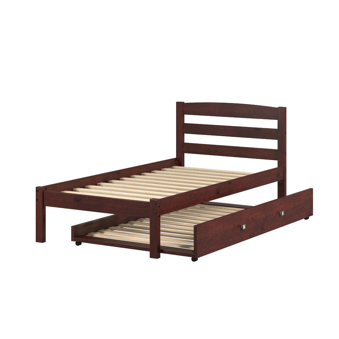  Donco Trading Company Econo Scandinavian 575-TCP_503-CP Twin Bed with Twin Trundle - Dark Cappuccino IMAGE 1