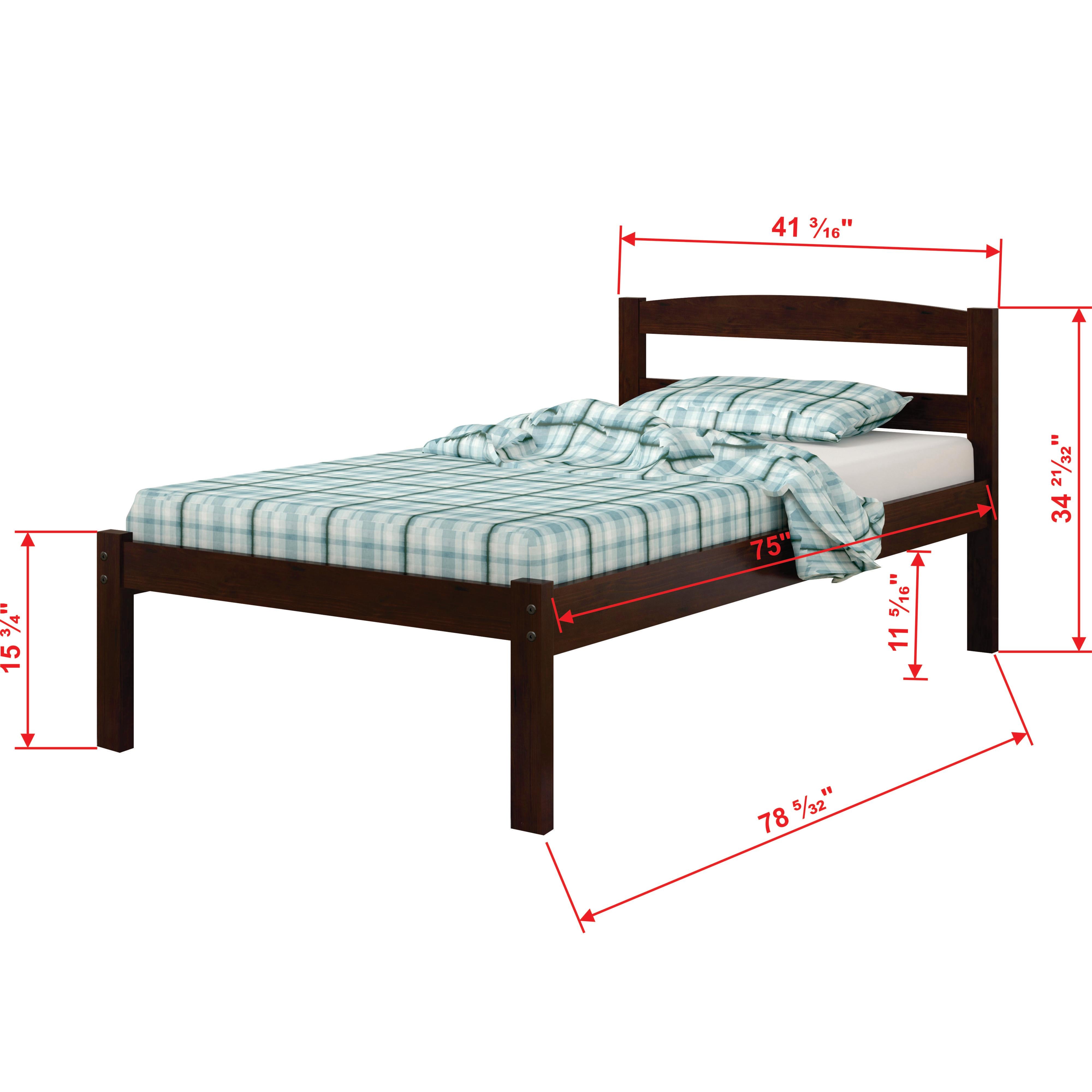 Donco Trading Company Econo Scandinavian 575-TCP_505-CP Twin Bed with Drawers - Dark Cappuccino IMAGE 5