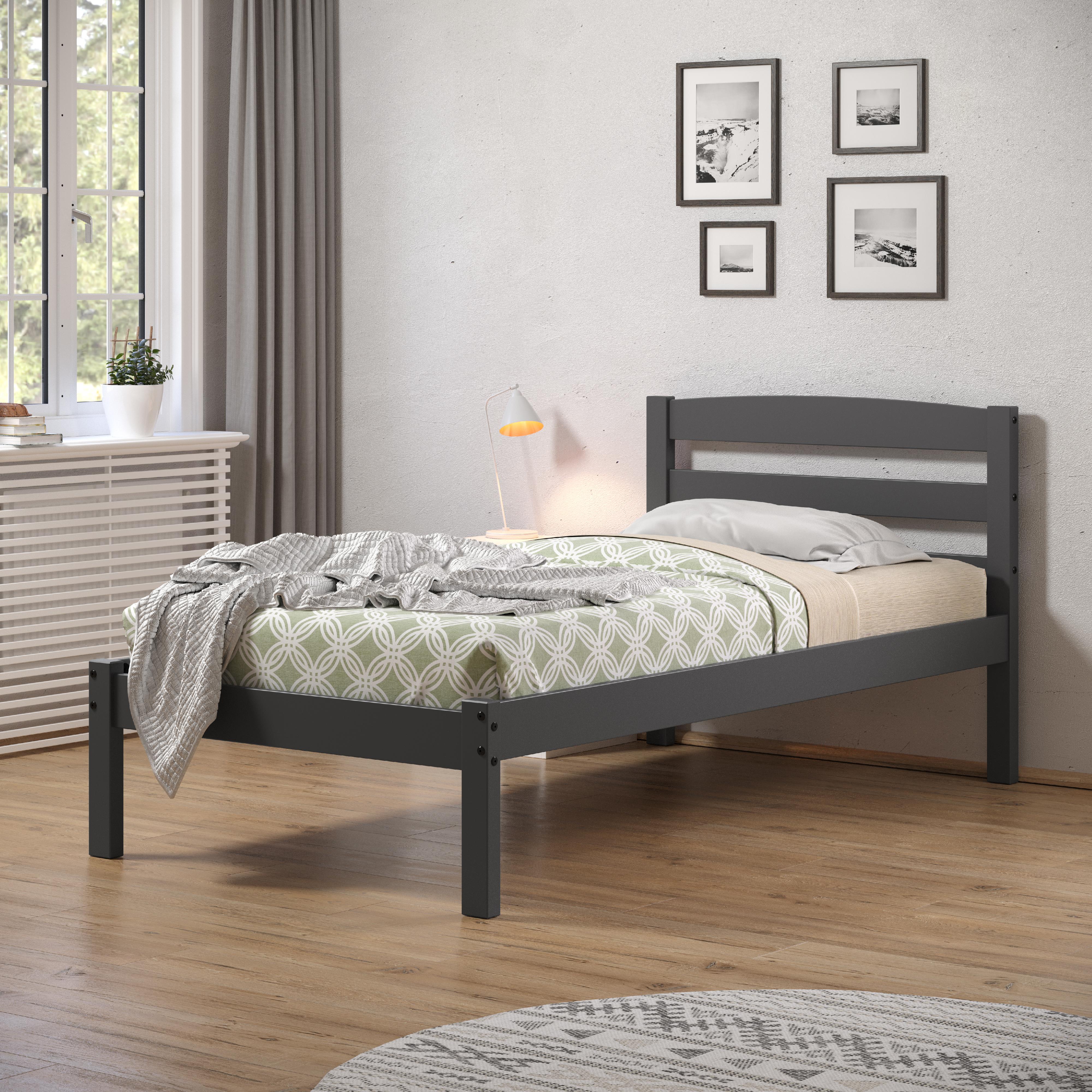  Donco Trading Company Econo Scandinavian 575-TDG Twin Bed - Dark Grey IMAGE 5