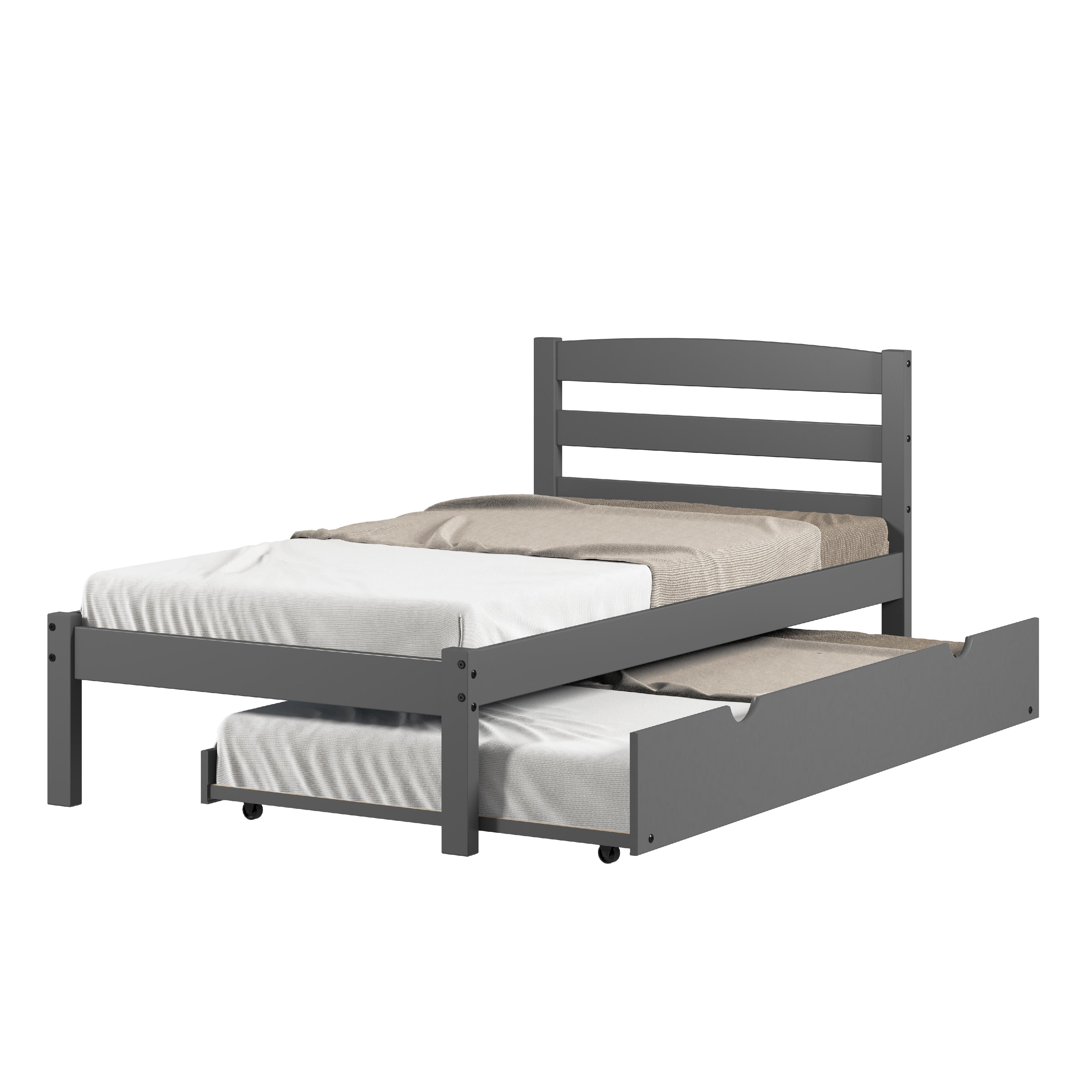 Donco Trading Company Econo Scandinavian 575-TDG_503-DG Twin Bed with Twin Trundle - Dark Grey IMAGE 4