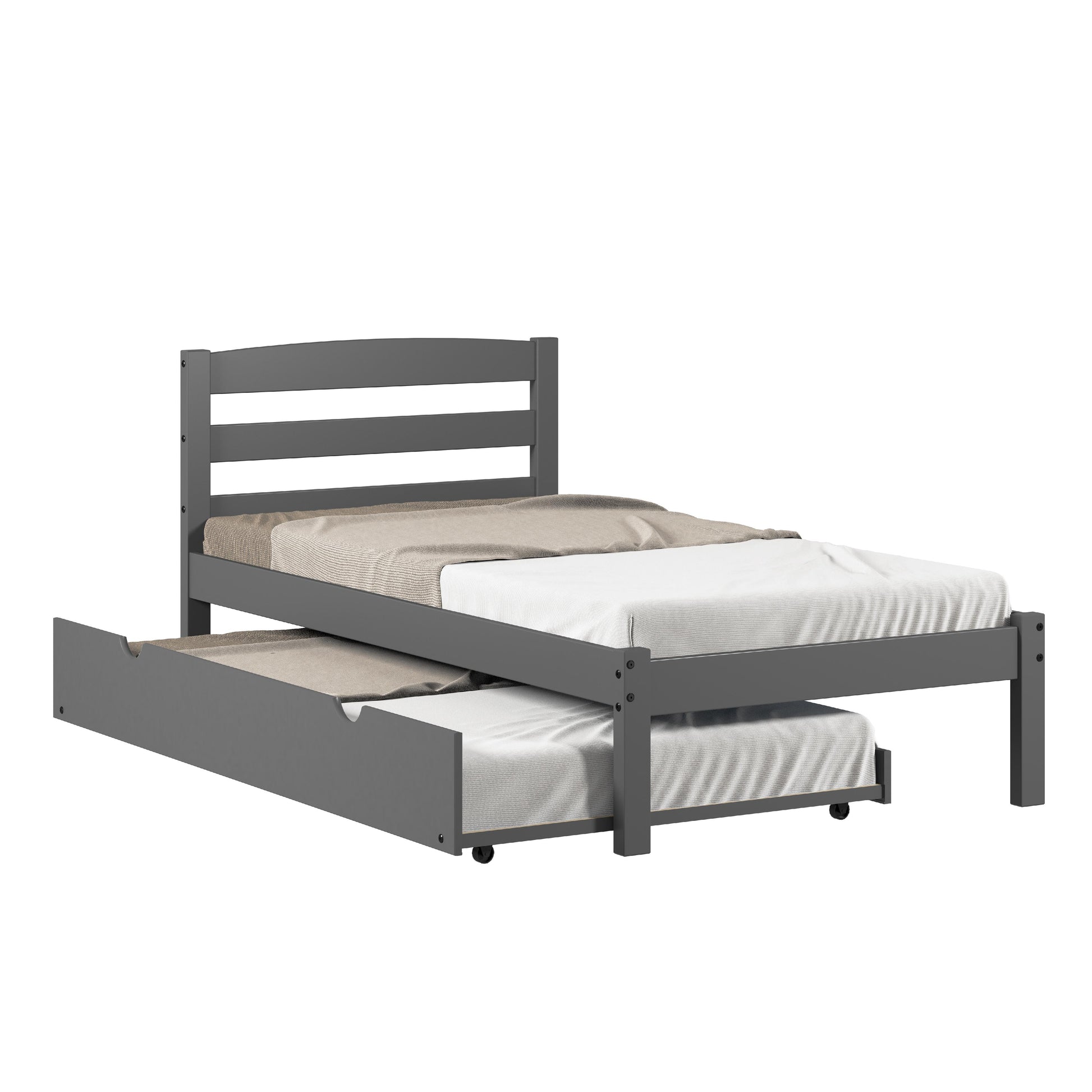  Donco Trading Company Econo Scandinavian 575-TDG_503-DG Twin Bed with Twin Trundle - Dark Grey IMAGE 5