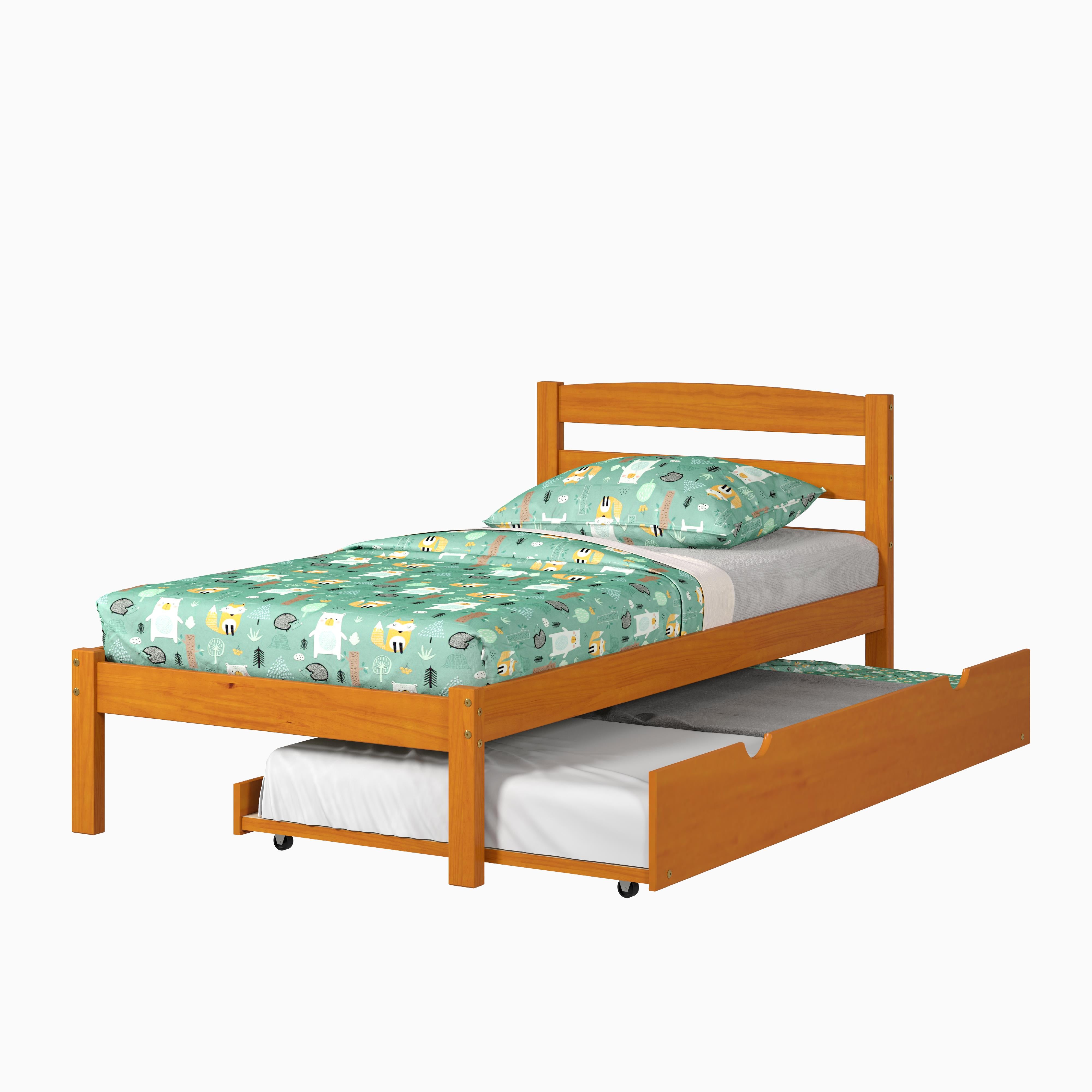  Donco Trading Company Econo Scandinavian 575-TH_503-H Twin Bed with Twin Trundle - Honey IMAGE 4