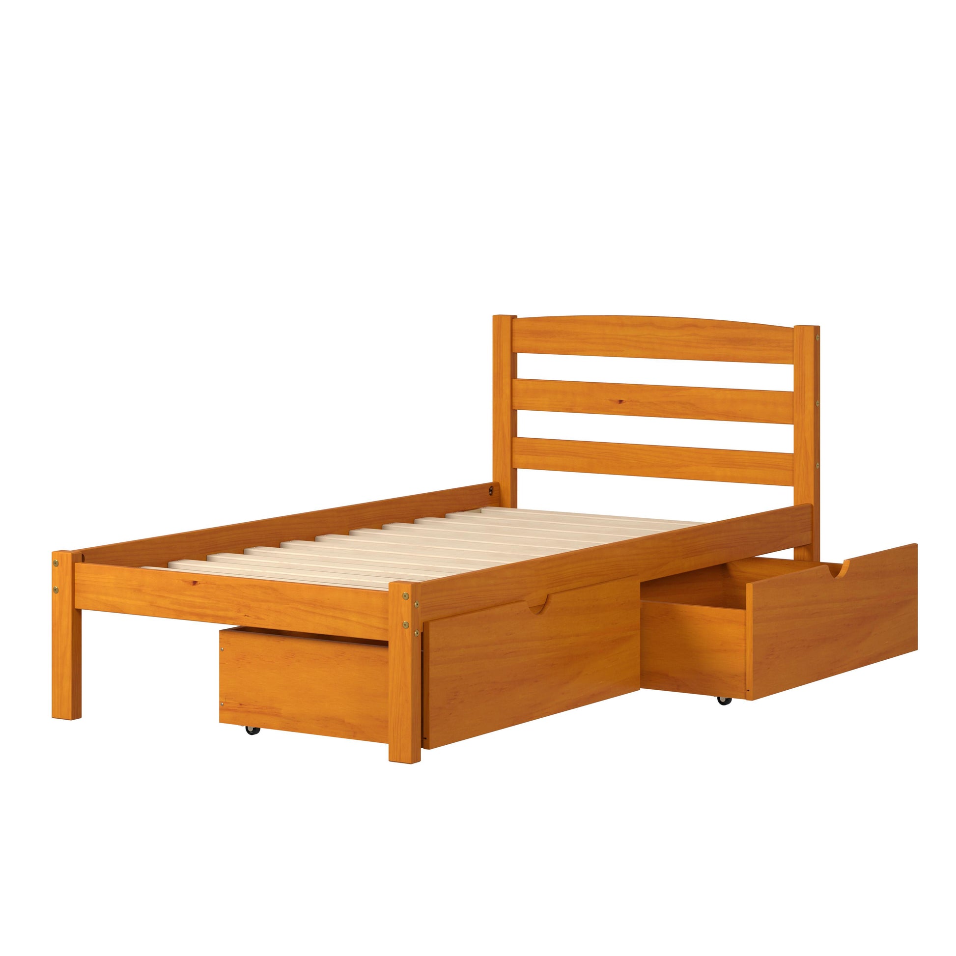  Donco Trading Company Econo Scandinavian 575-TH_505-H Twin Bed with Drawers - Honey IMAGE 3