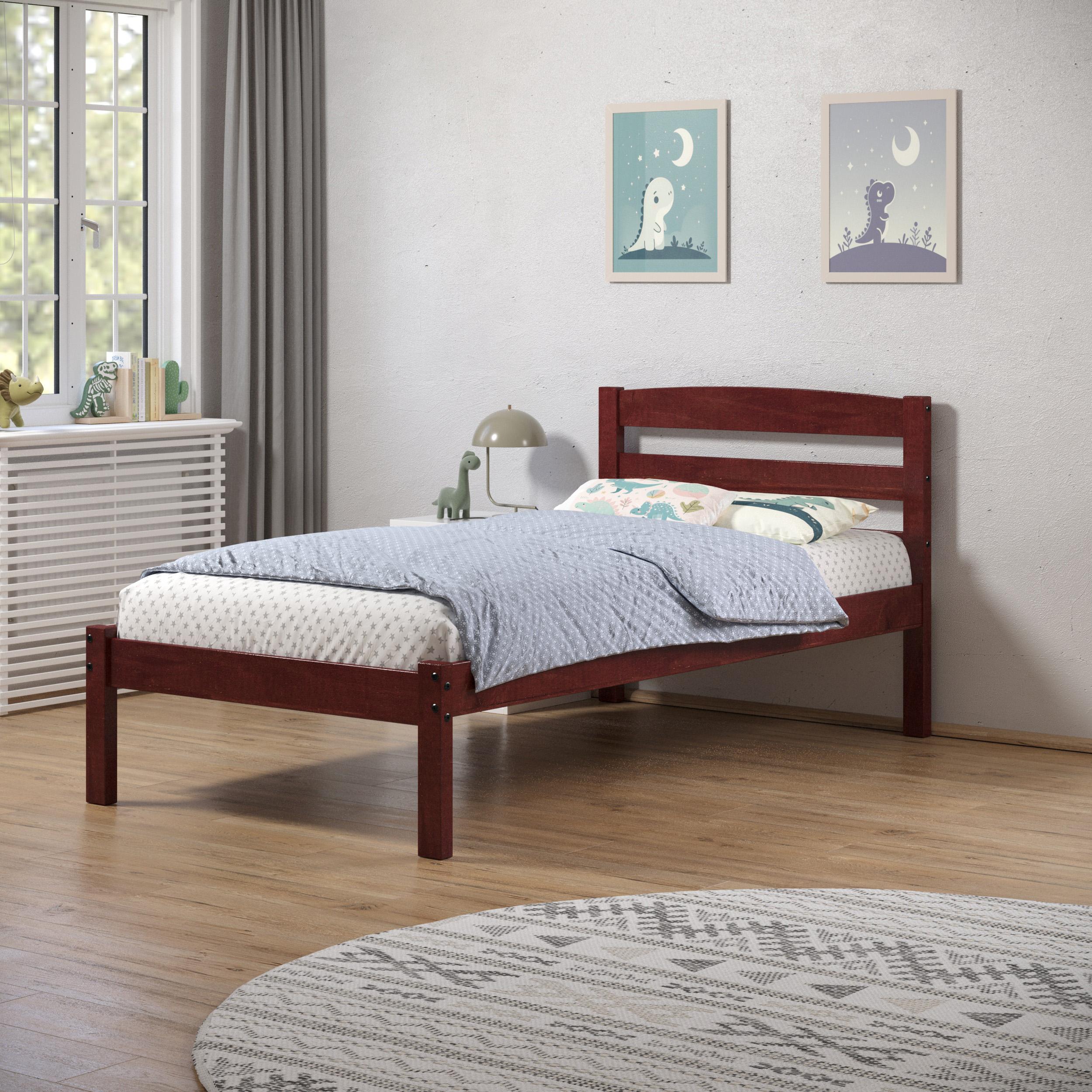  Donco Trading Company Econo Scandinavian 575-TM Twin Bed - Merlot IMAGE 3