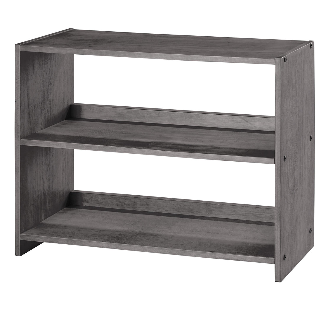  Donco Trading Company Louver 790-EAG Small Bookcase - Antique Grey IMAGE 1