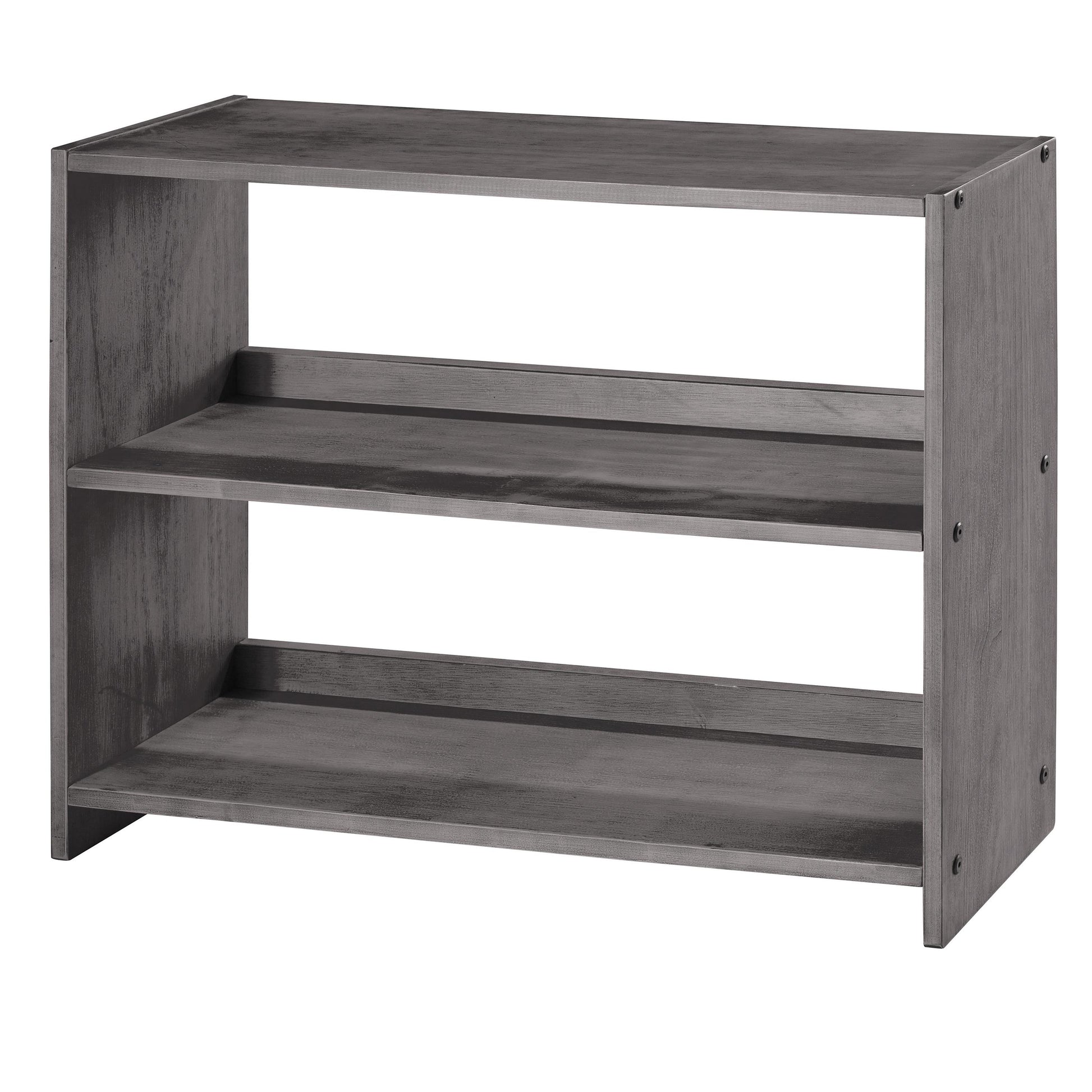  Donco Trading Company Louver 790-EAG Small Bookcase - Antique Grey IMAGE 1