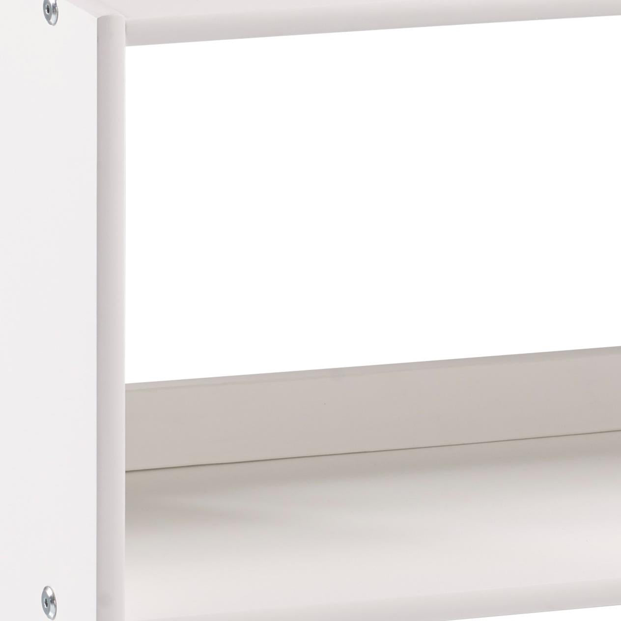  Donco Trading Company Louver 790-EW Small Bookcase - White IMAGE 2