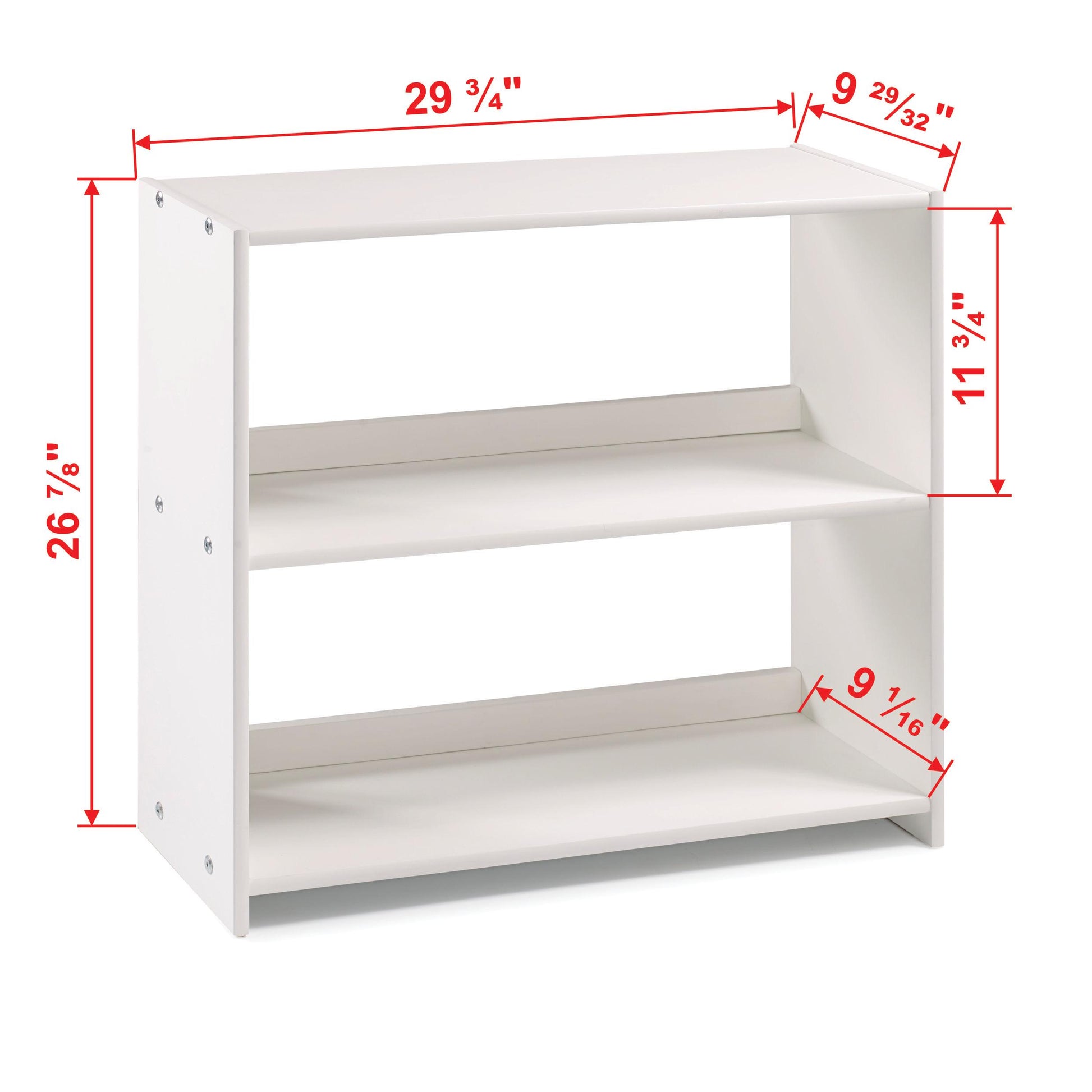  Donco Trading Company Louver 790-EW Small Bookcase - White IMAGE 3