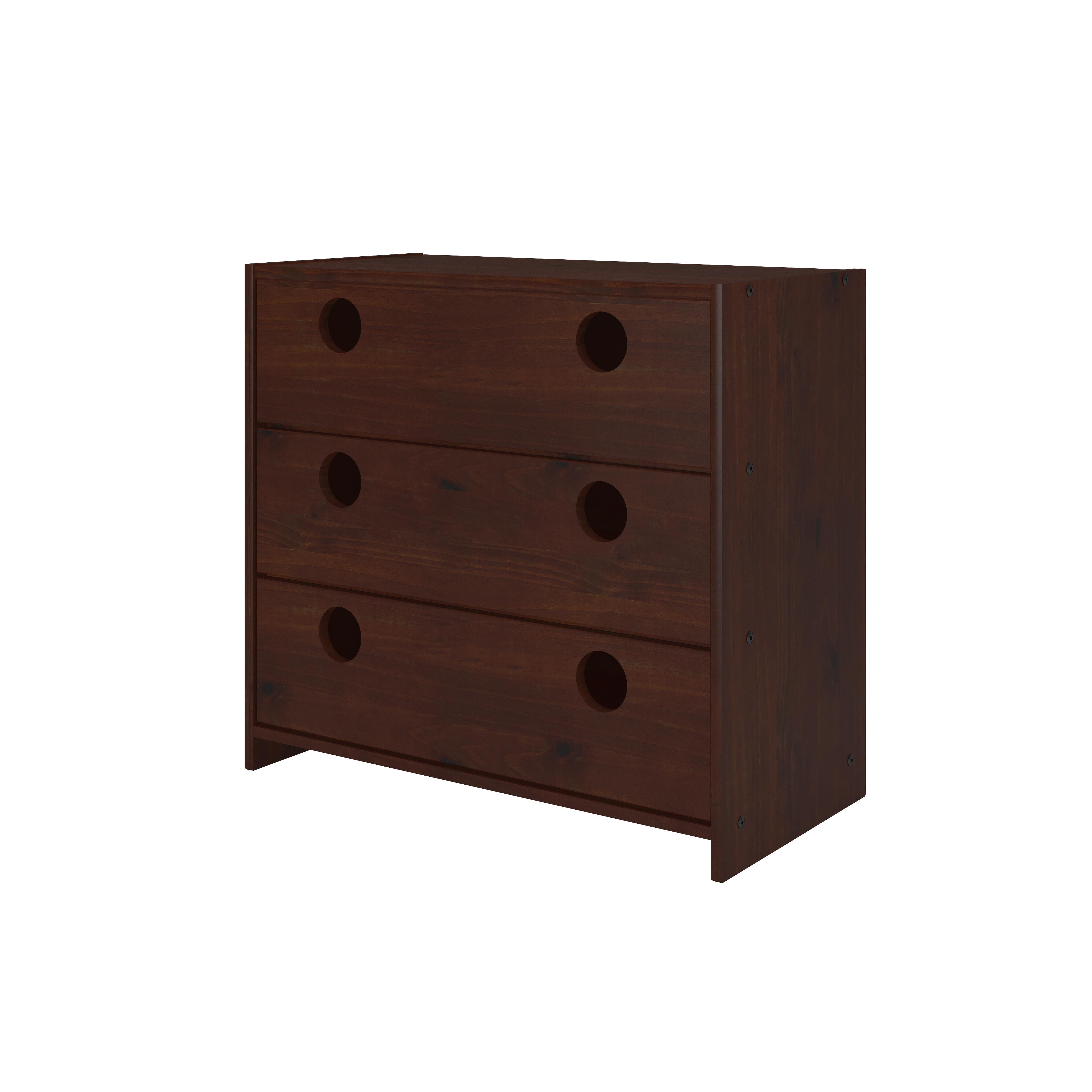  Donco Trading Company Circles 780B-TCP 3 Drawer Chest - Dark Cappuccino IMAGE 1
