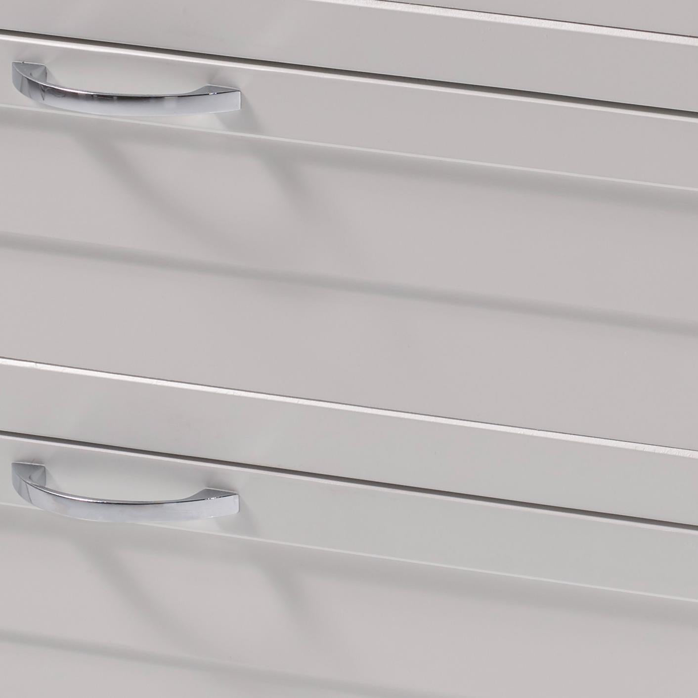  Donco Trading Company Louver 790-BW 3 Drawer Chest - White IMAGE 2