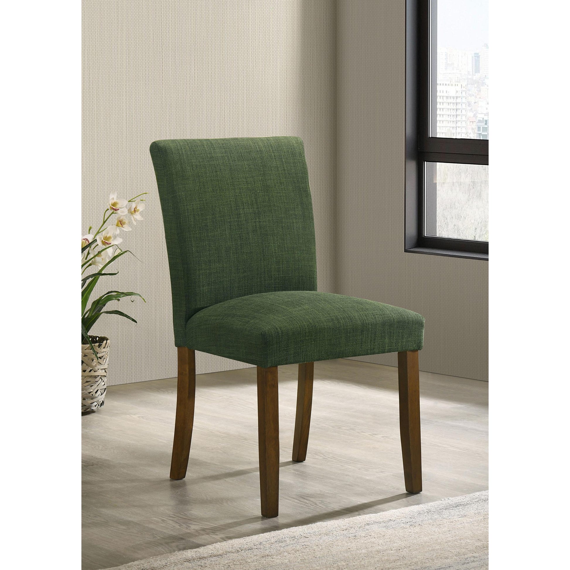 Coaster Furniture Cantley 106378 pholstered Dining Side Chair - Green IMAGE 2