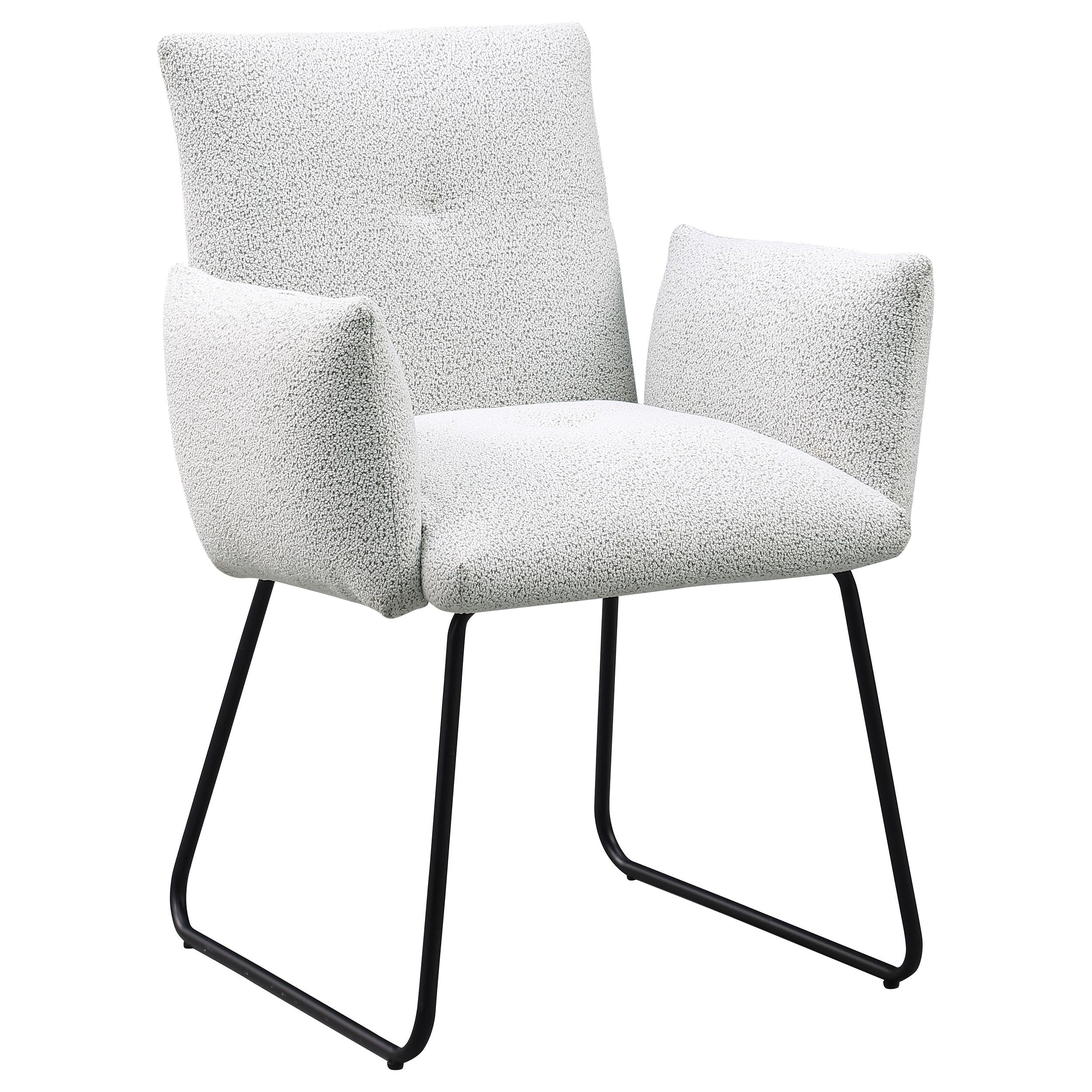  Coaster Furniture Ackland 108492 pholstered Dining Side Chair - Light Grey IMAGE 1
