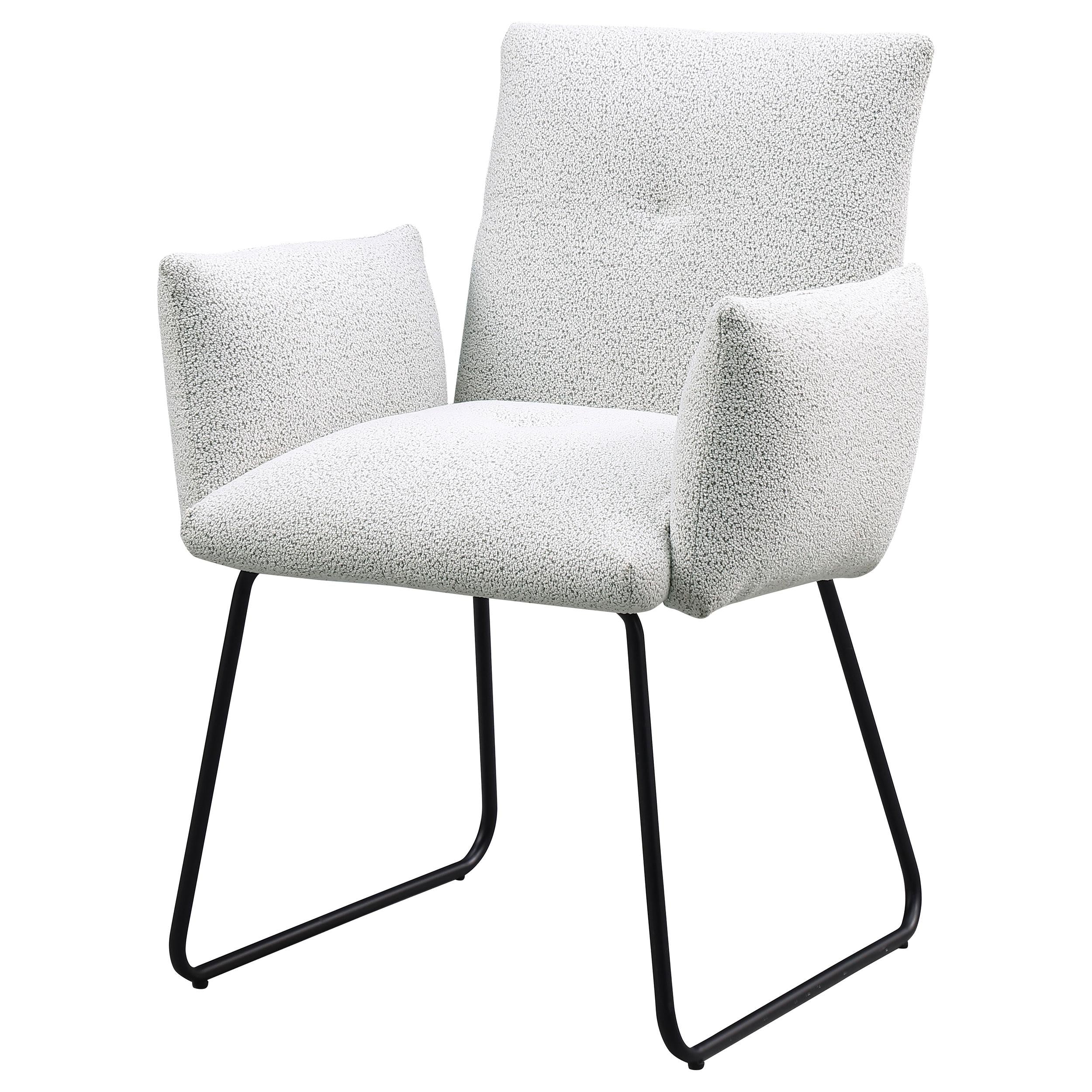  Coaster Furniture Ackland 108492 pholstered Dining Side Chair - Light Grey IMAGE 4
