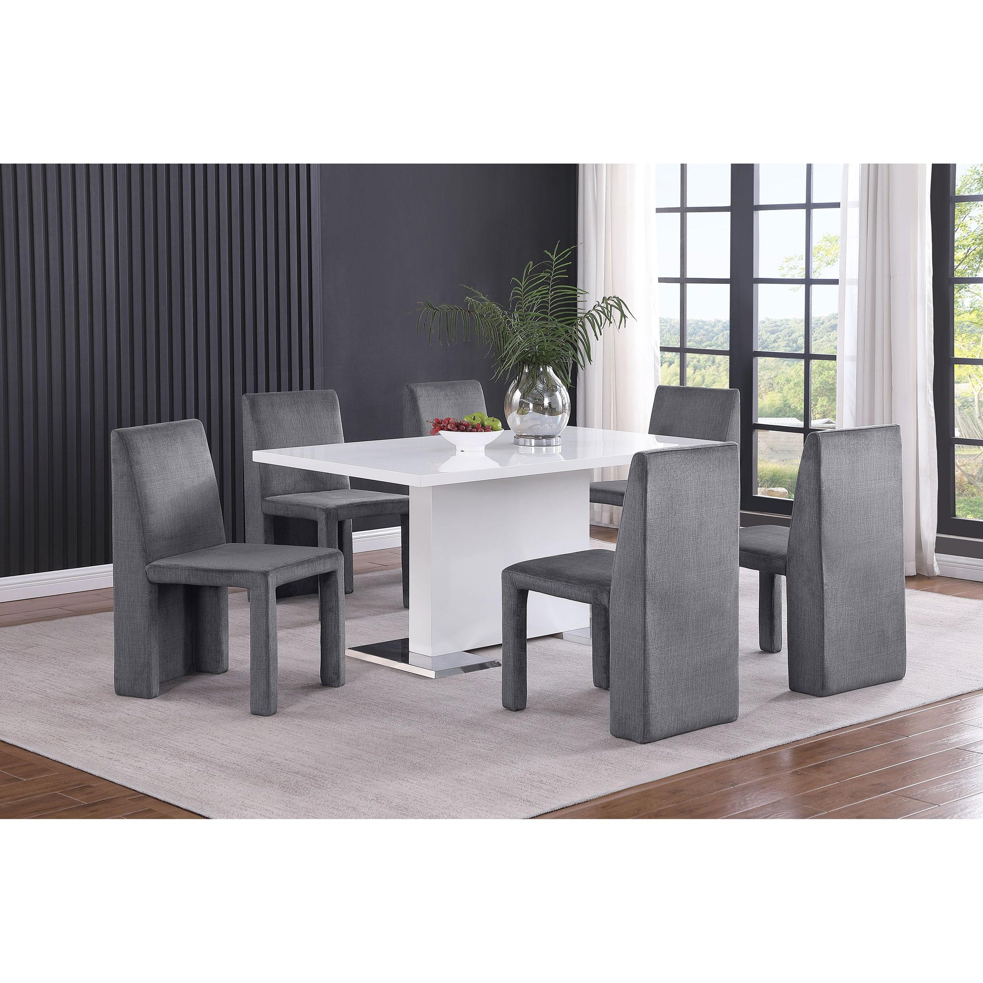  Coaster Furniture Tordera 108512 Velvet Upholstered Dining Side Chair - Grey IMAGE 10