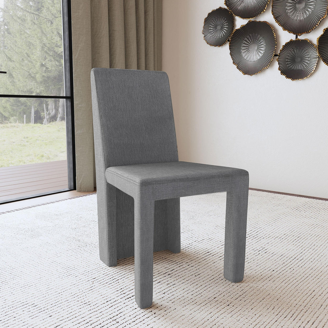  Coaster Furniture Tordera 108512 Velvet Upholstered Dining Side Chair - Grey IMAGE 1