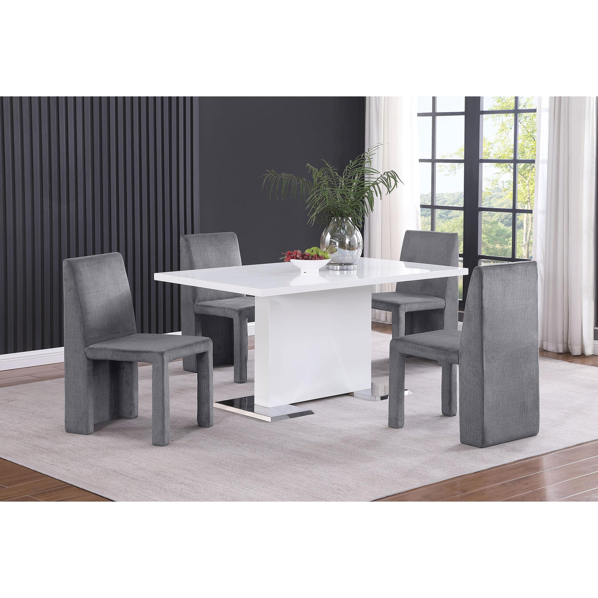  Coaster Furniture Tordera 108512 Velvet Upholstered Dining Side Chair - Grey IMAGE 9