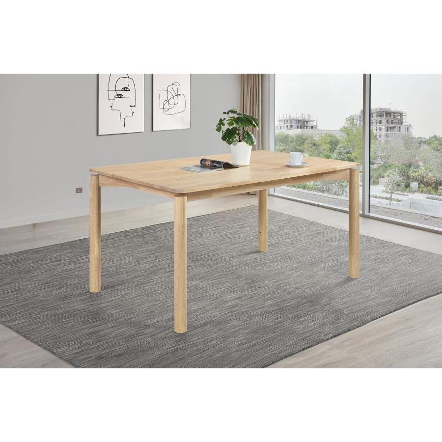  Coaster Furniture Parkridge 108551 59-inch Rectangular Dining Table - White Washed IMAGE 2