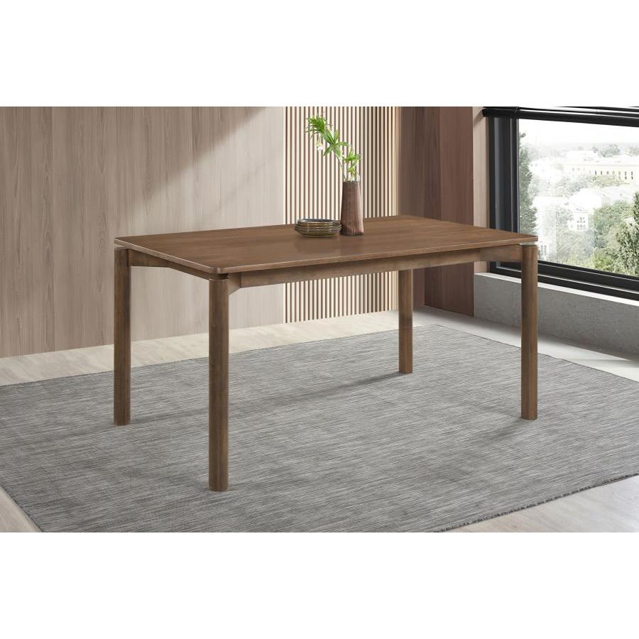  Coaster Furniture Parkridge 108561 59-inch Rectangular Dining Table - Natural Walnut IMAGE 1