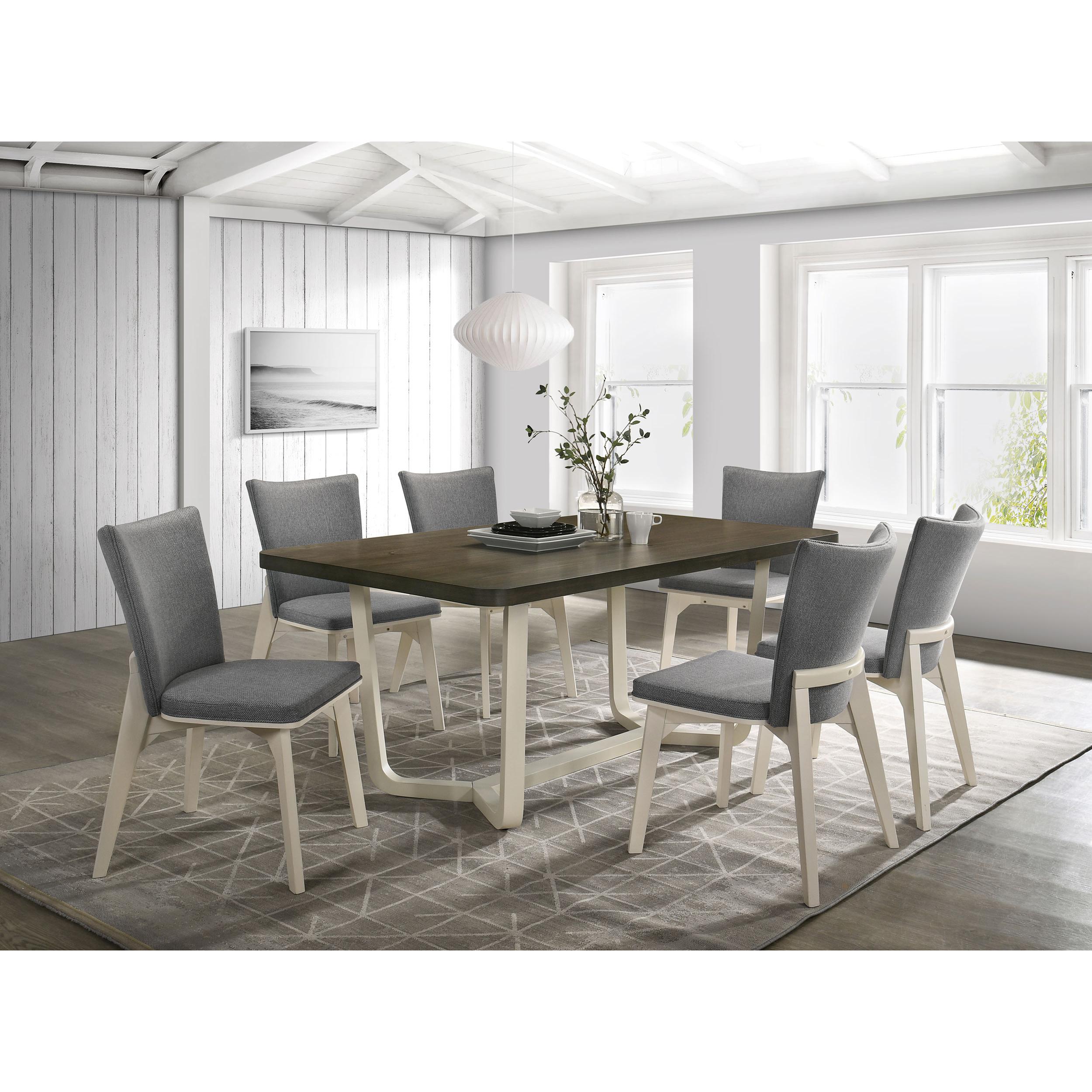  Coaster Furniture Biloxi 108681 71-inch Rectangular Wood Dining Table - Greyish Brown IMAGE 7